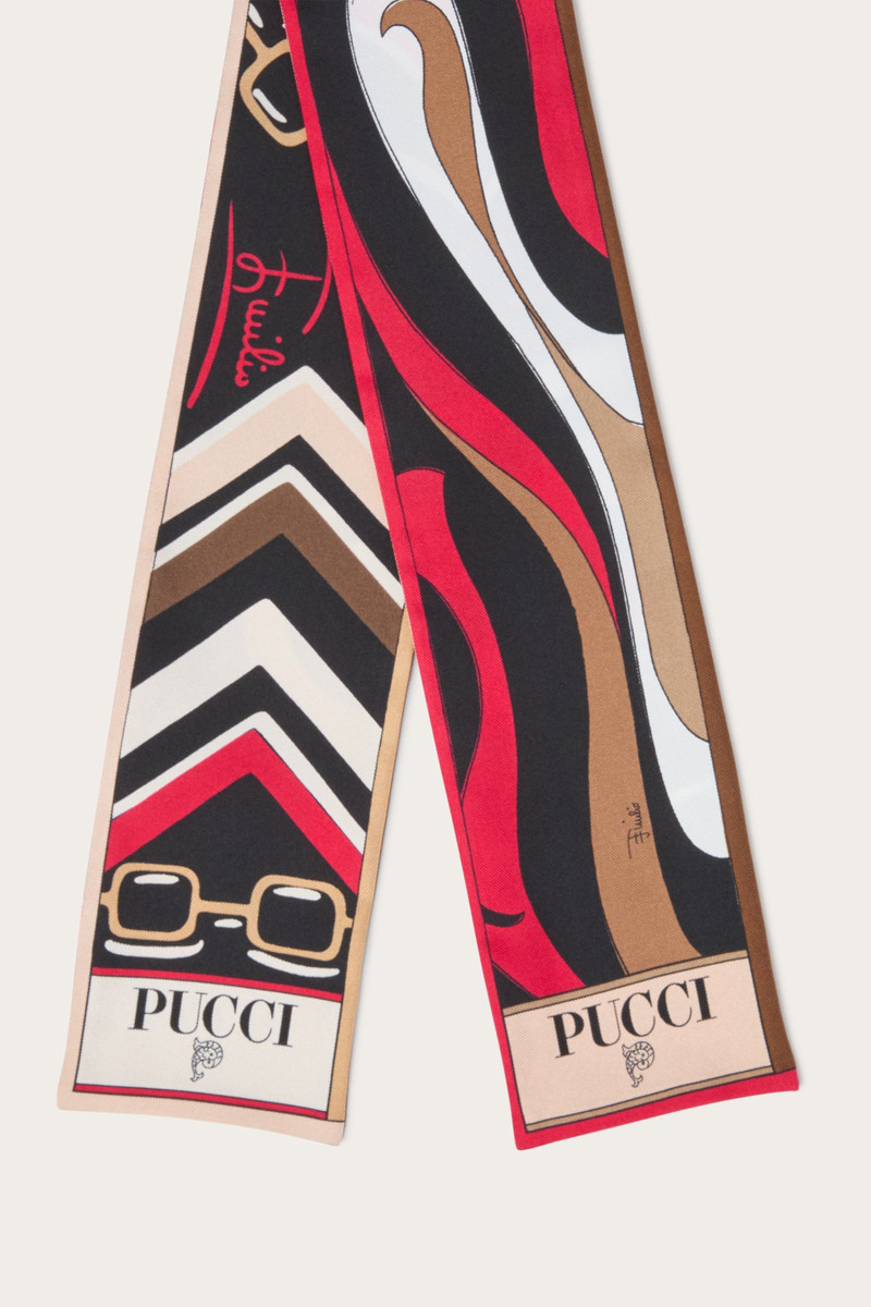 ISTRICE AND MARMO PRINT SILK SCARF 3