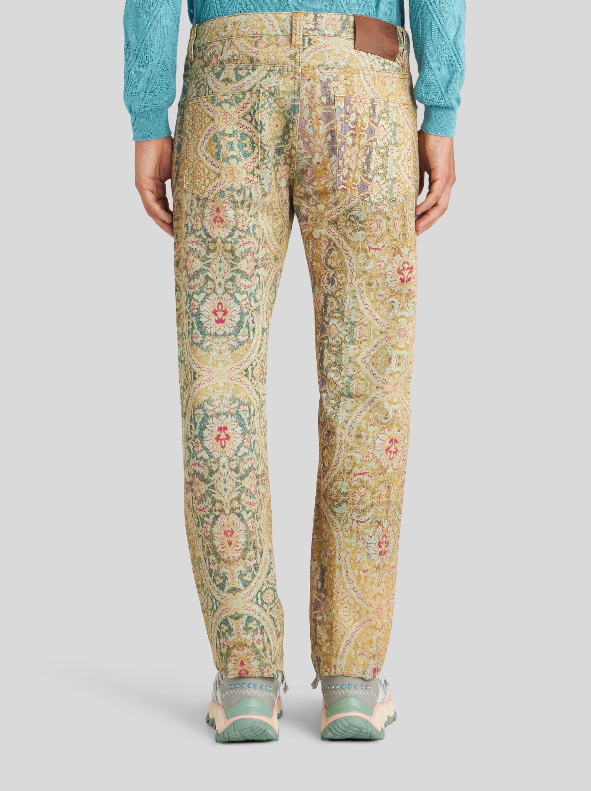 JEANS WITH DIGITAL CARPET PRINT - 4