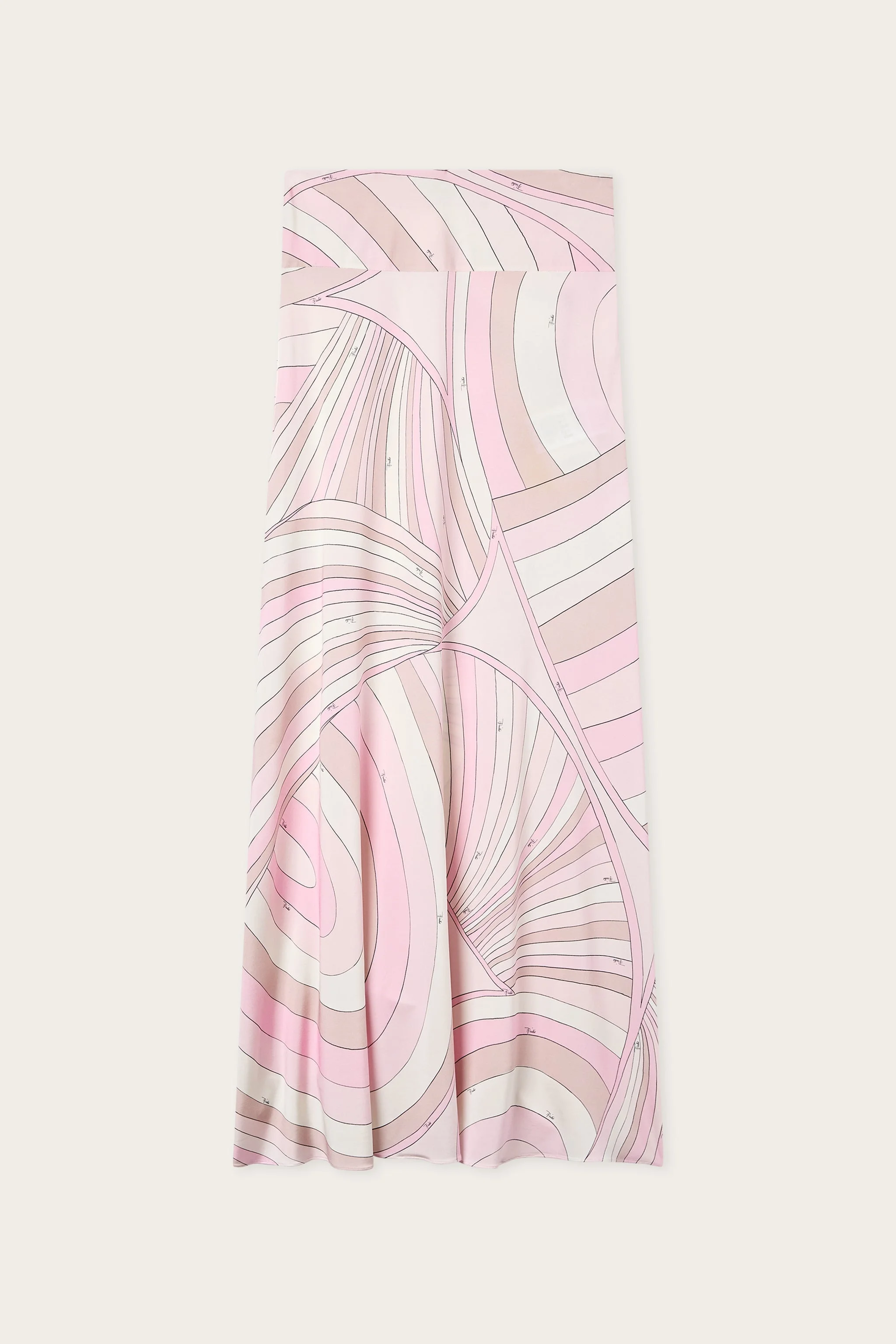 IRIDE PRINT JERSEY SKIRT - 1