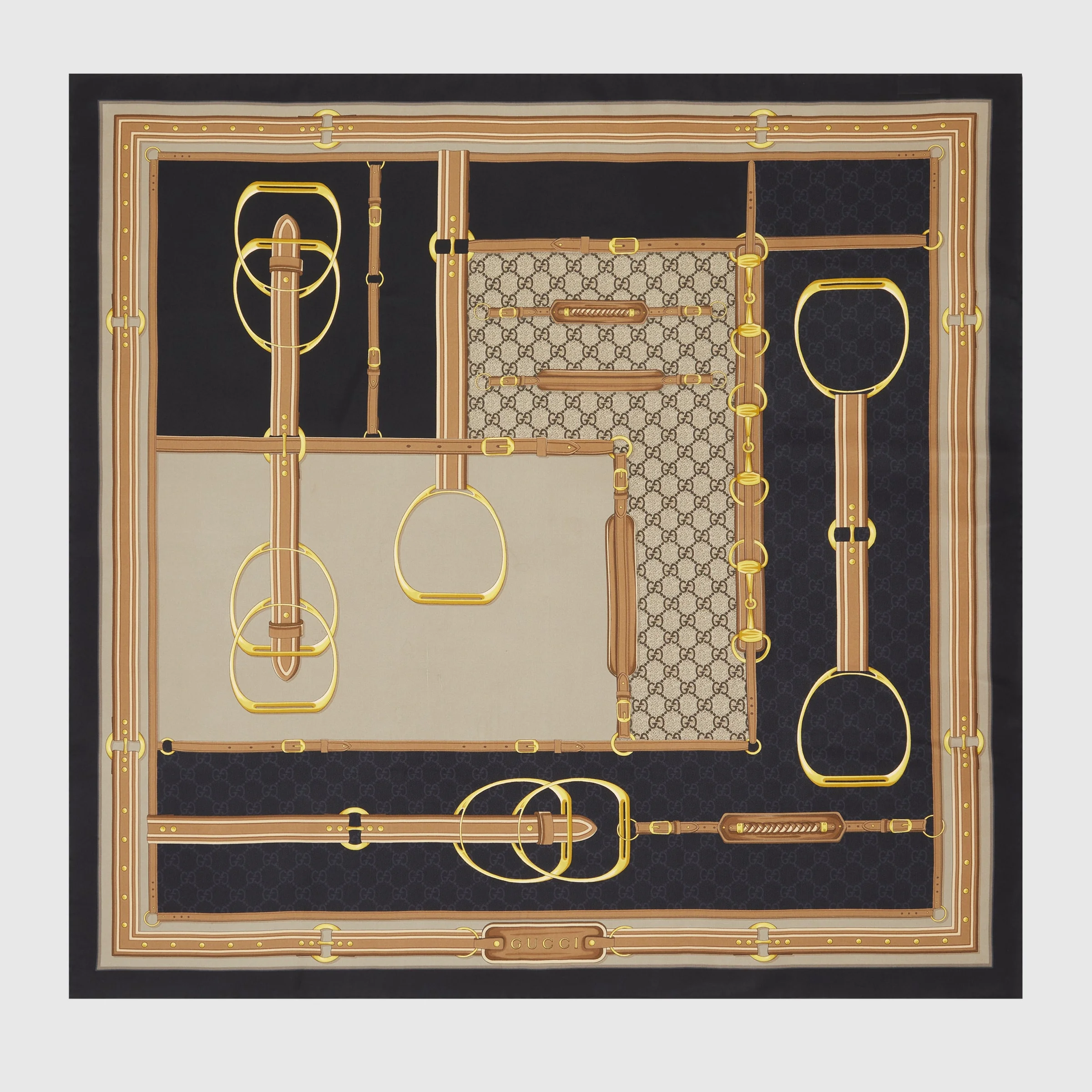 Printed silk carré - 1