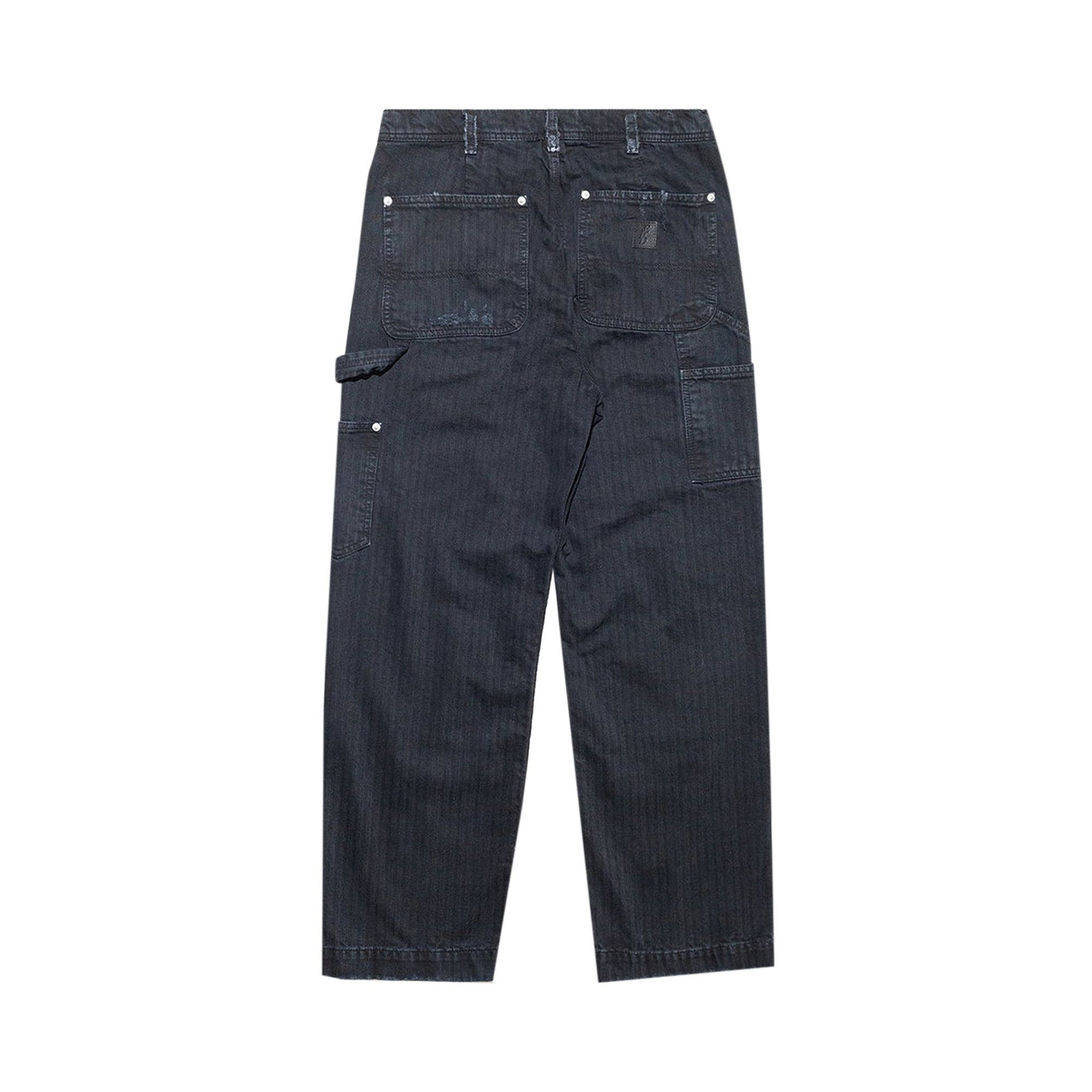 Enfants Riches Déprimés Double Knee Paint Pants 'Black' - 2