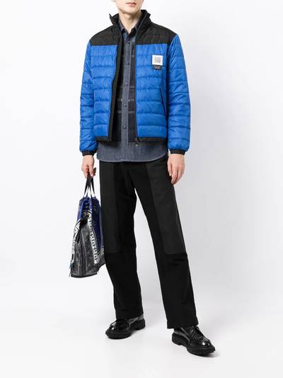 Fumito Ganryu colour-block puffer jacket outlook