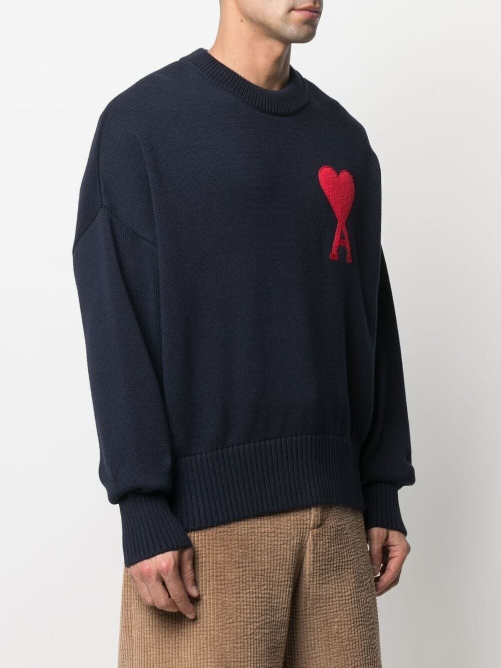 embroidered-logo long-sleeve jumper - 3