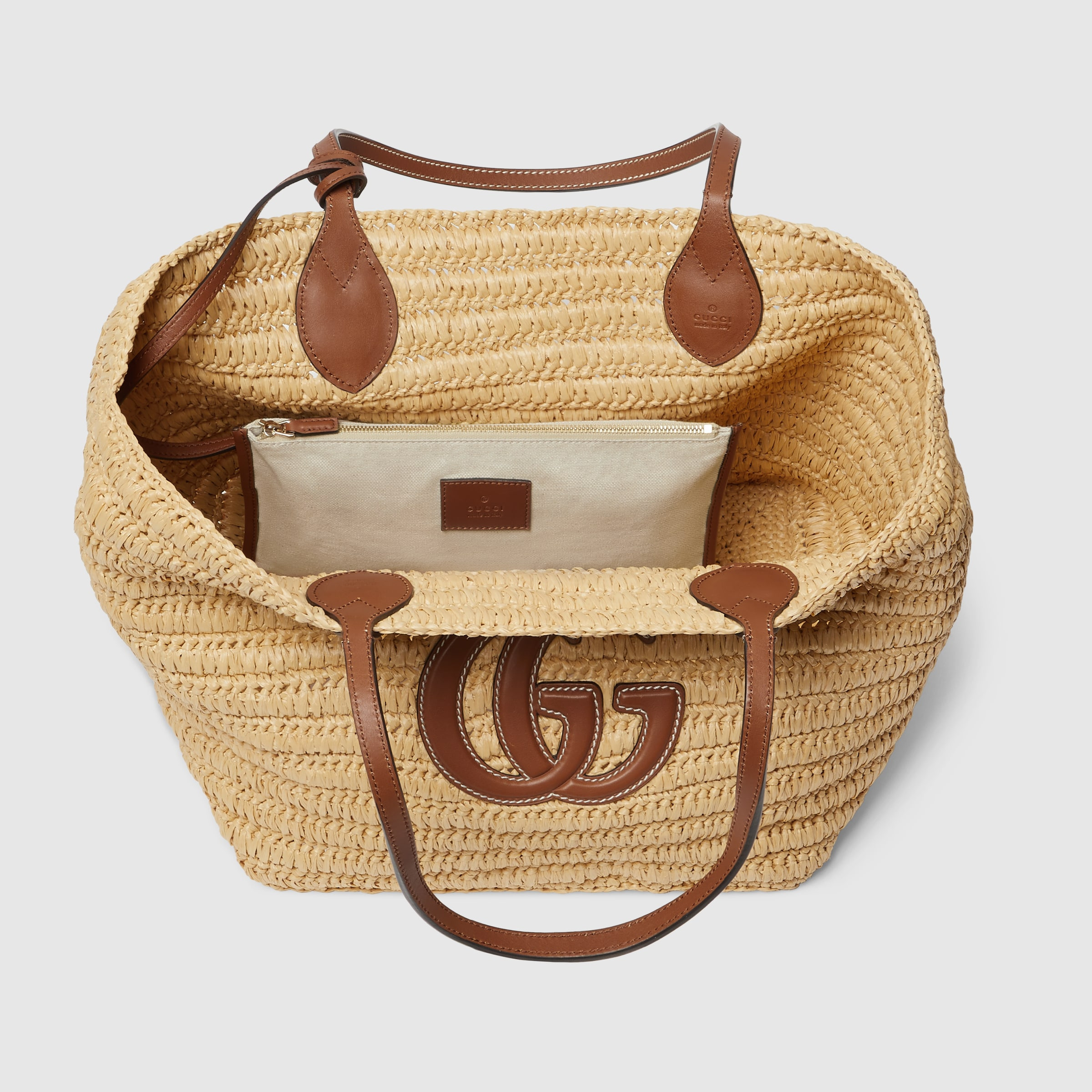 Woven medium tote bag - 8