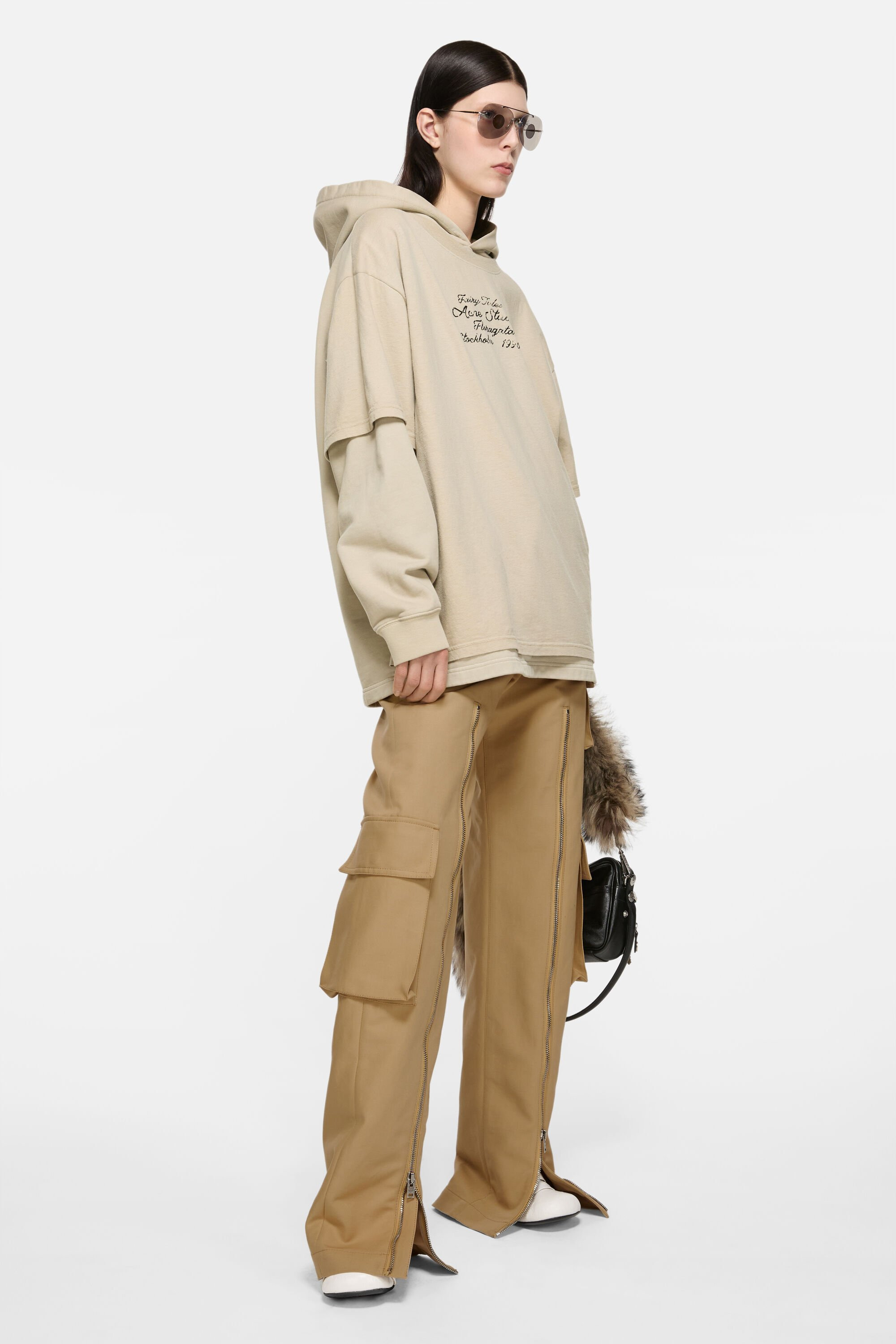 Layered sweatshirt - Faded beige - 2
