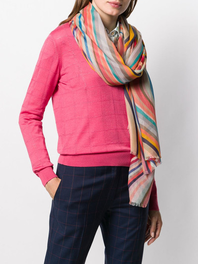 Paul Smith swirl print scarf outlook