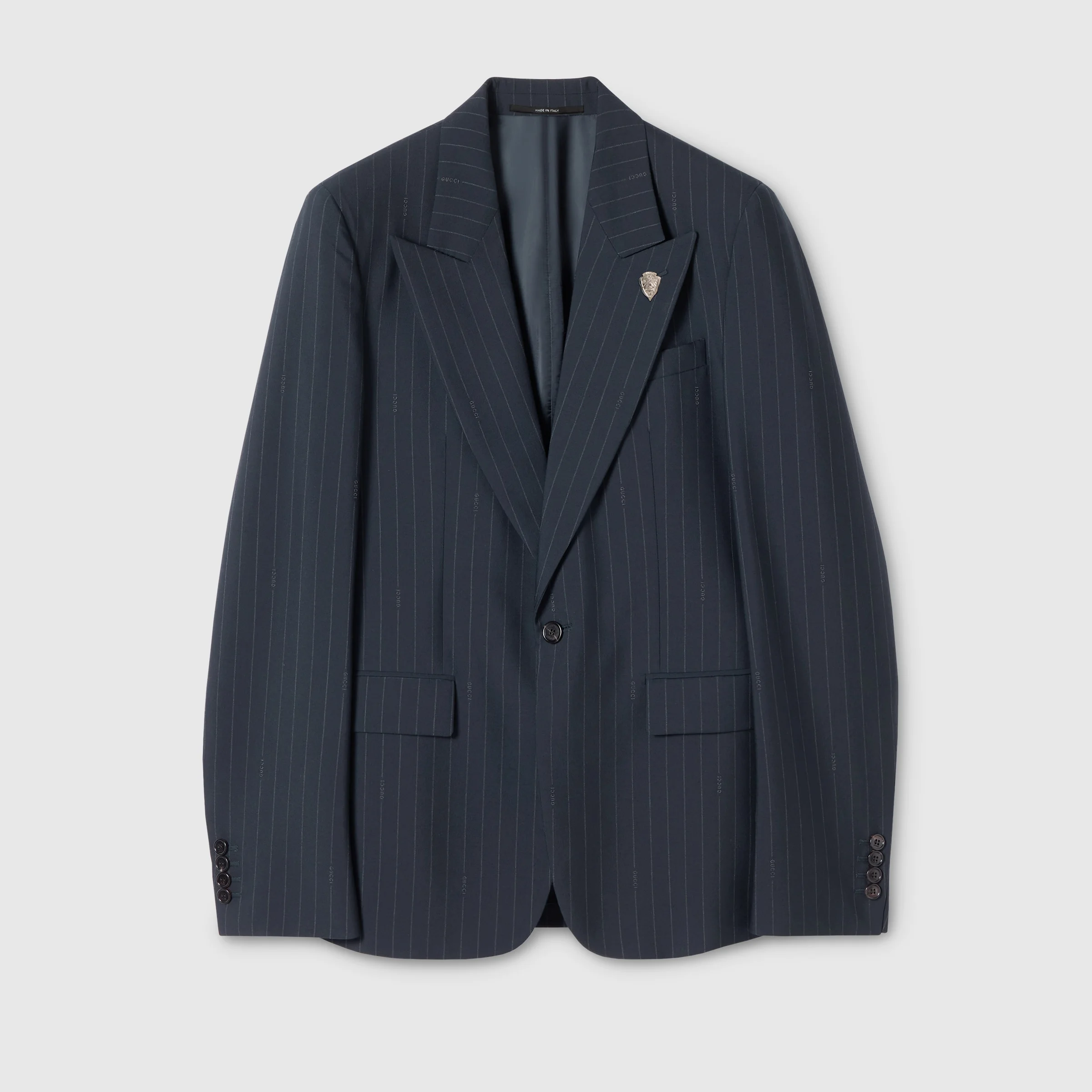 Gucci pinstripe wool jacket - 1