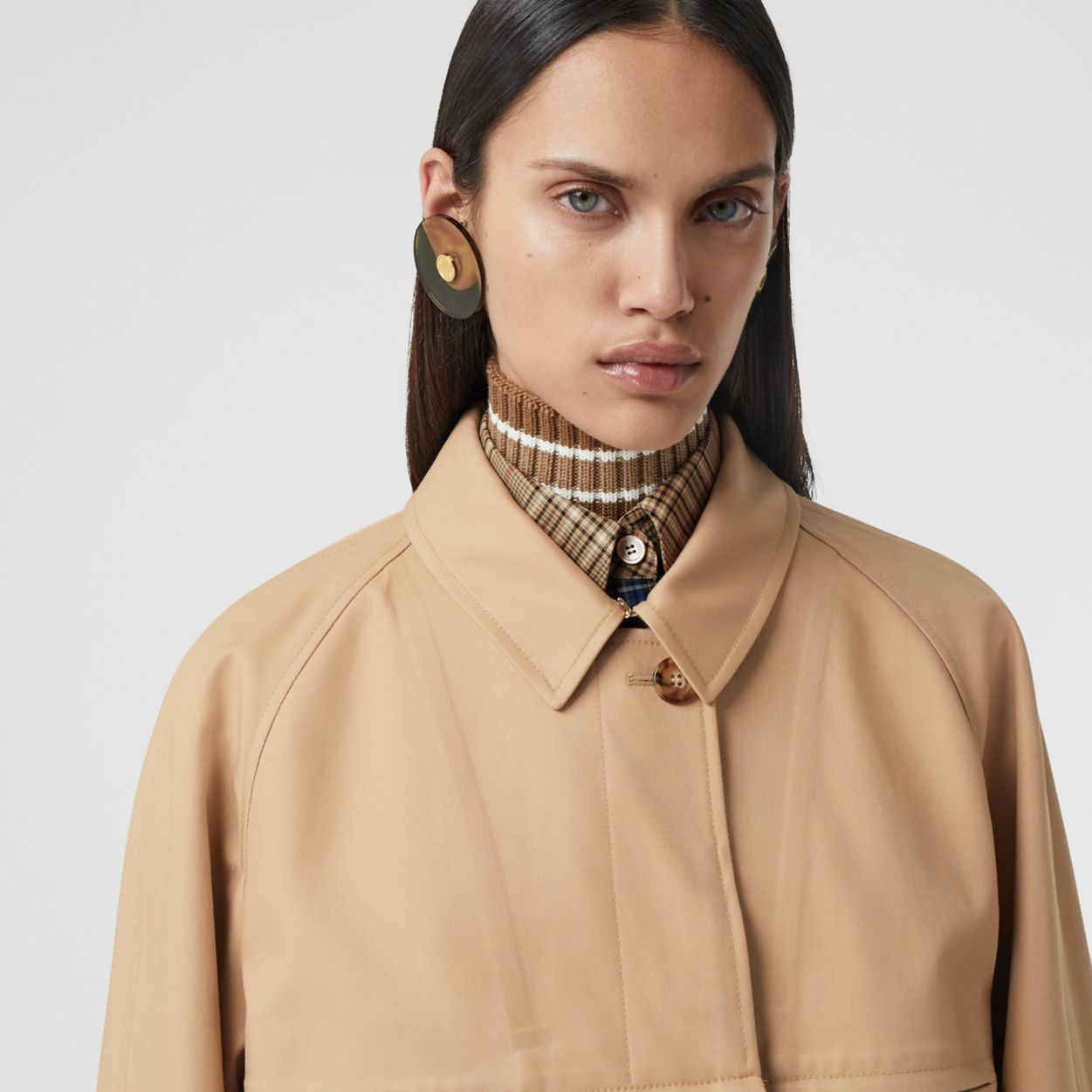 Cotton Gabardine Reconstructed Car Coat - 7