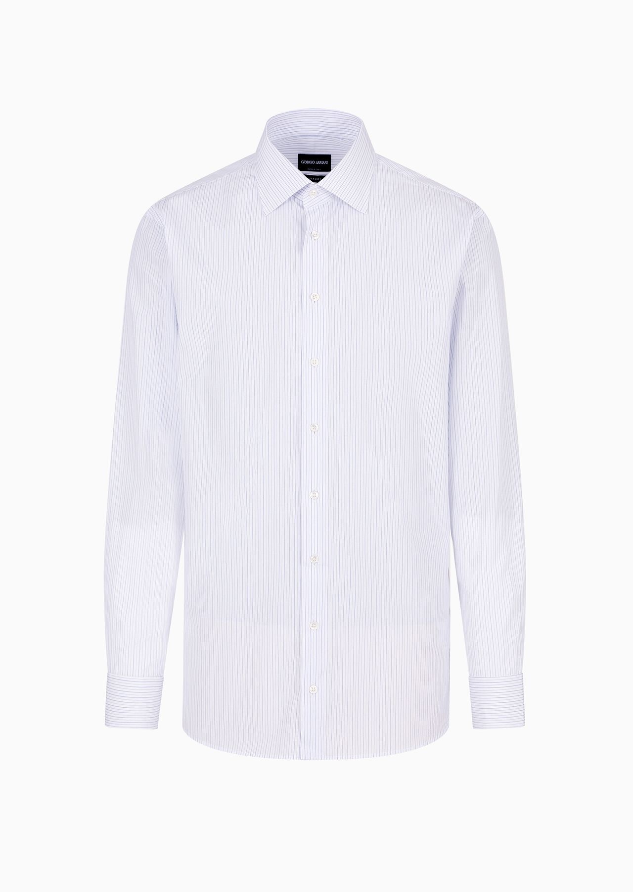 Regular-fit shirt in striped cotton - 1