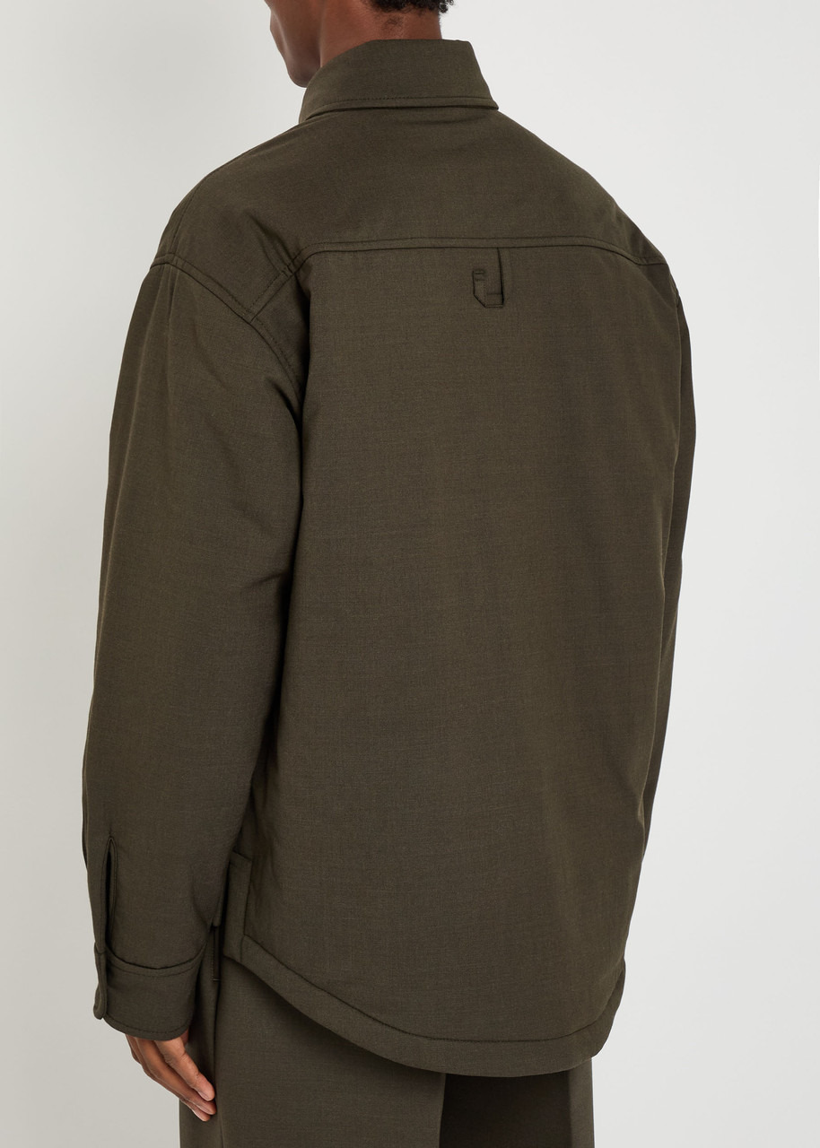 Jacquemus La Chemise Boulanger Quilted Stretch-wool Jacket - 3