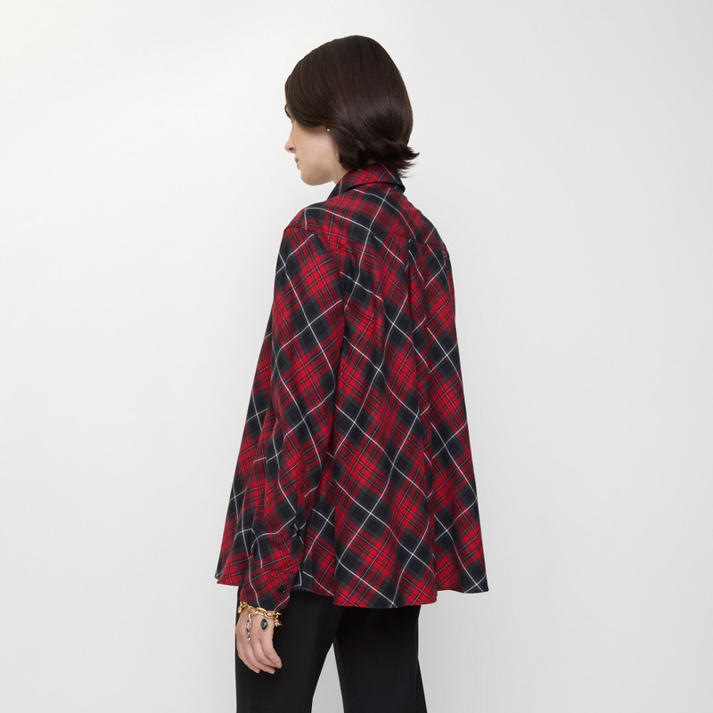 Relaxed Fit Check Cotton Flannel Shirt 3