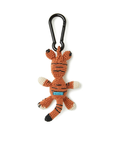 Alanui Handmade Tiger Crochet Key Holder outlook
