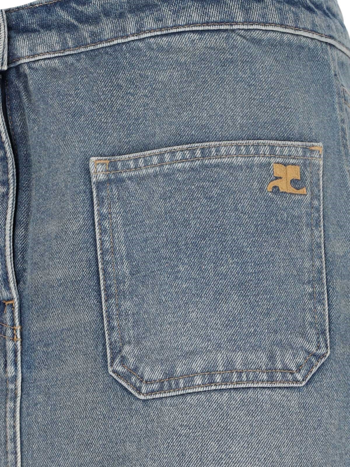 DENIM MINI SKIRT - 5