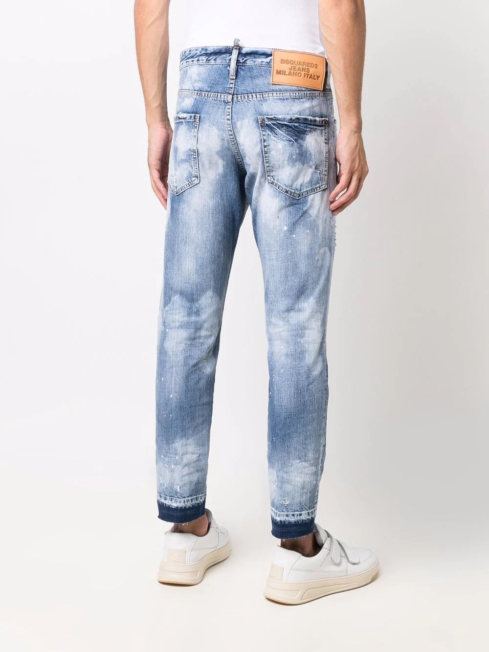 acid-wash slim-fit jeans - 4