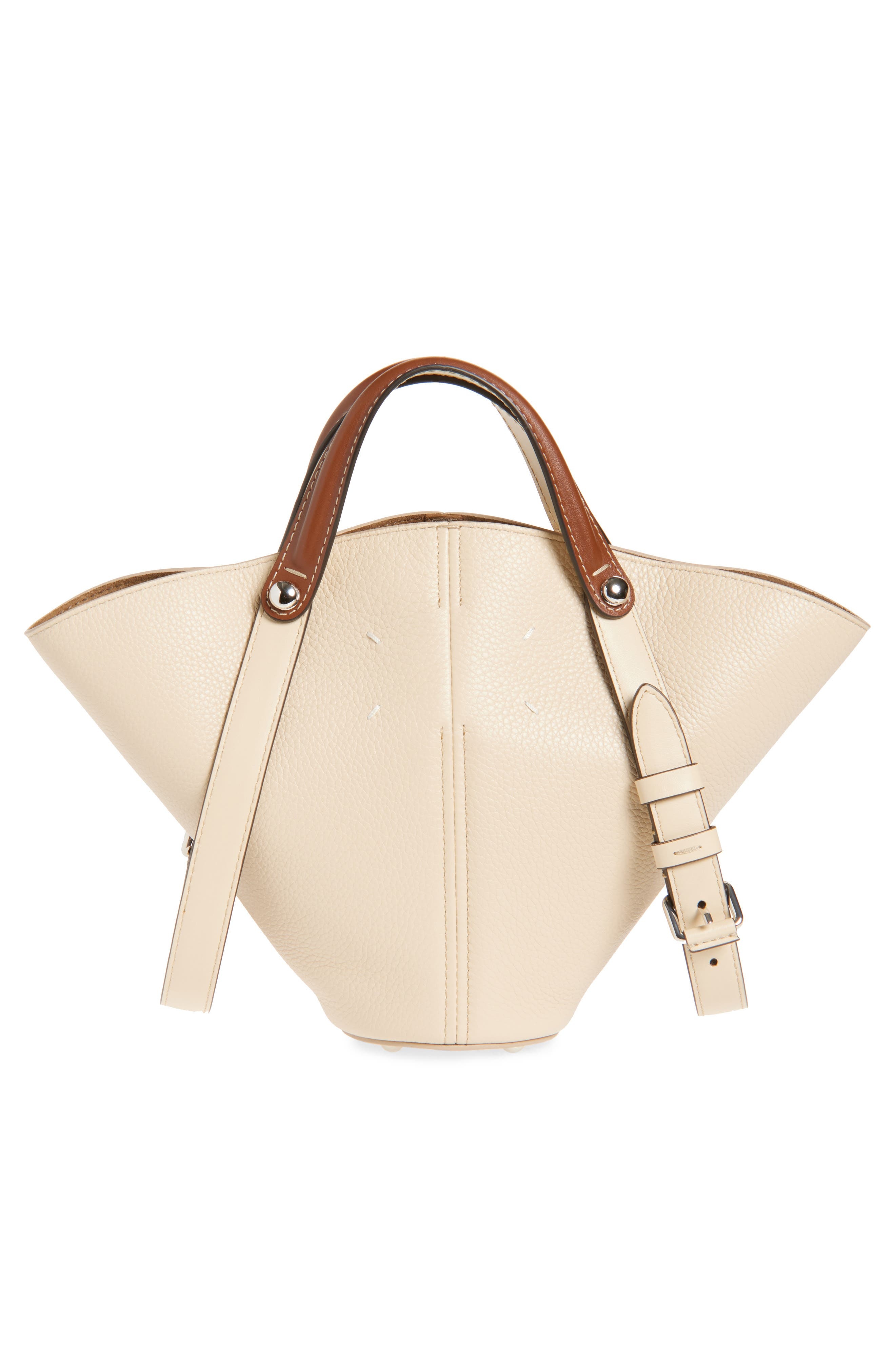 Maison Margiela Small Dress-age Leather Tote in Amande/Cehestnut/Amande at Nordstrom - 4