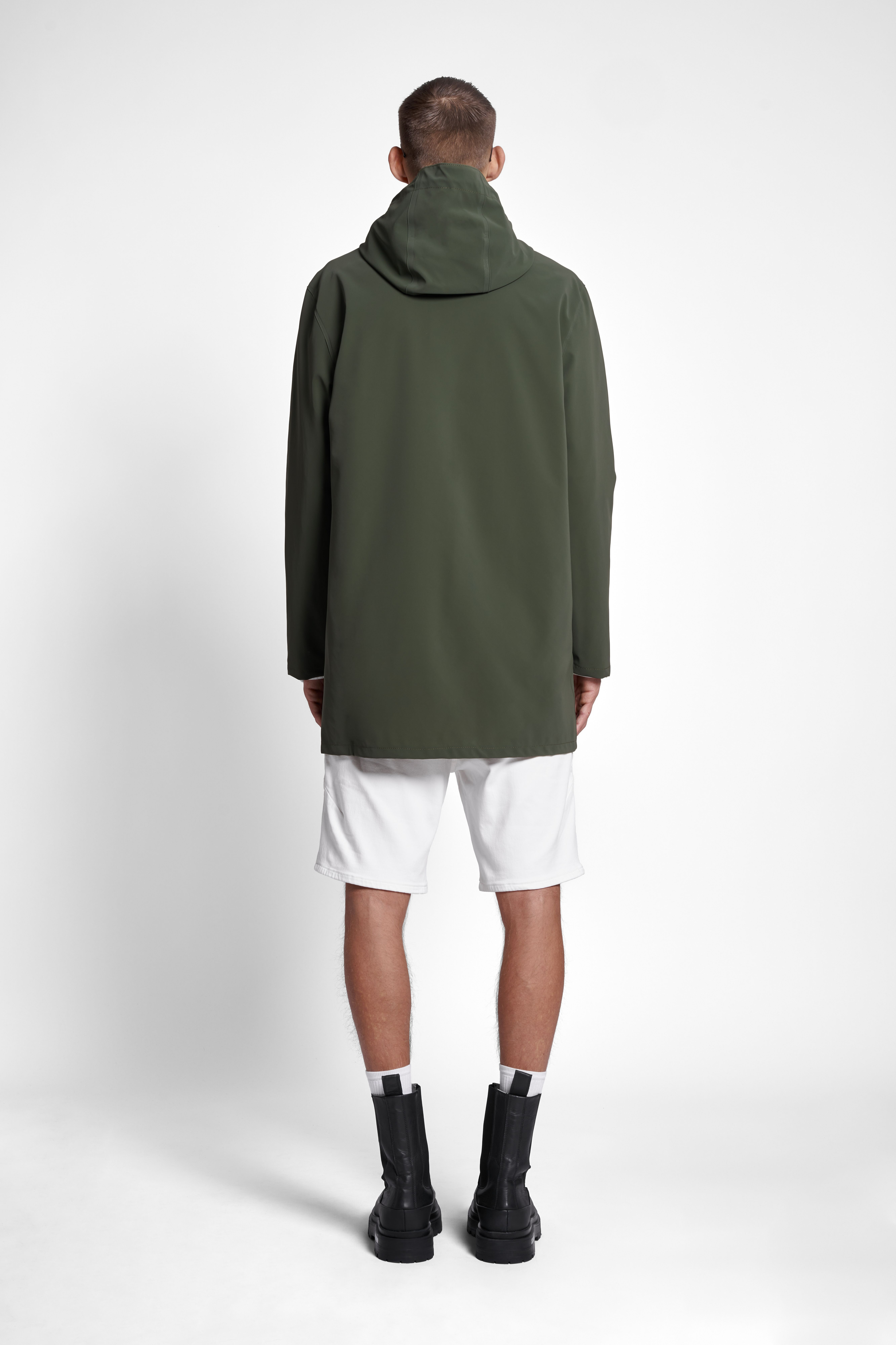 Stockholm Lightweight Matte Raincoat Green - 4
