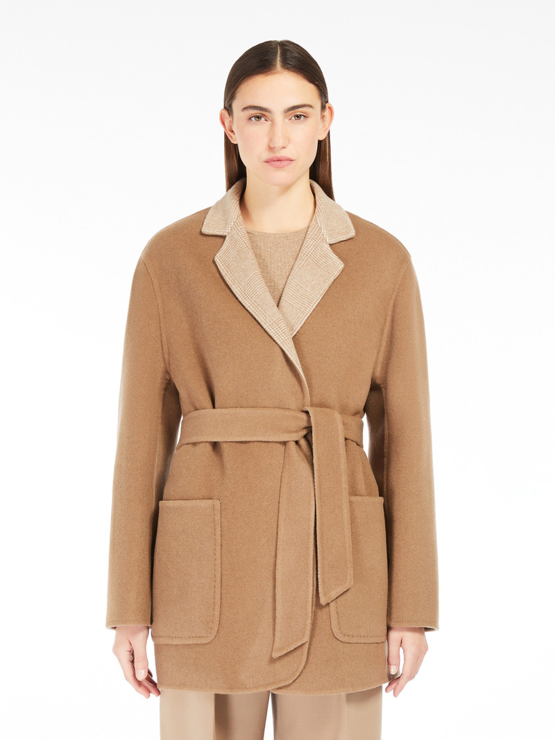 MIRKO Oversized reversible jacket in wool and cashmere 3