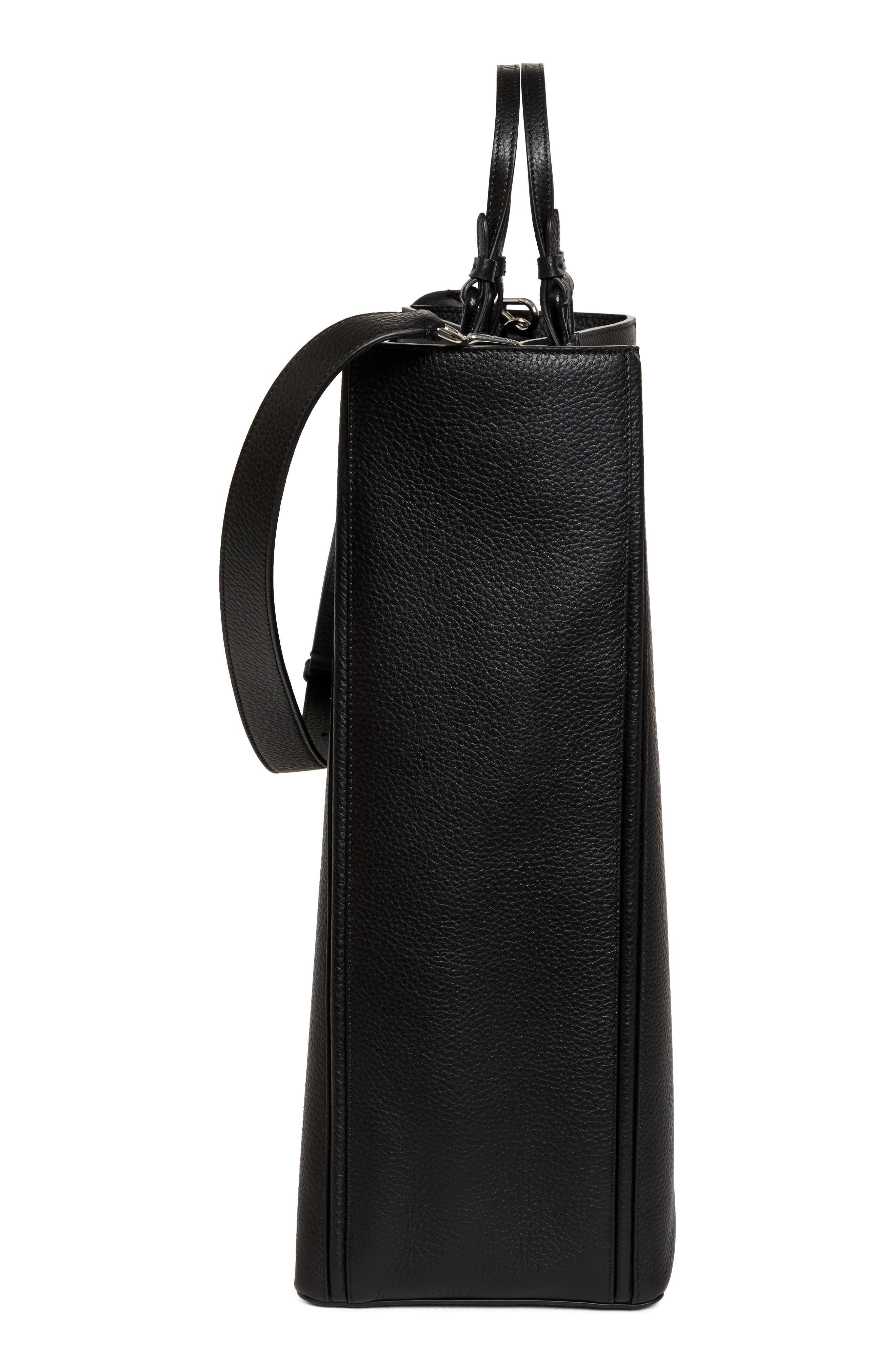 Jacquemus Le Cabas Marino Leather Tote in Black at Nordstrom - 4
