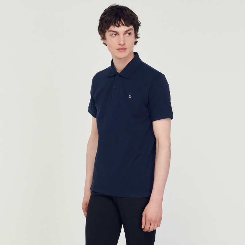 POLO SHIRT WITH SQUARE CROSS PATCH 5