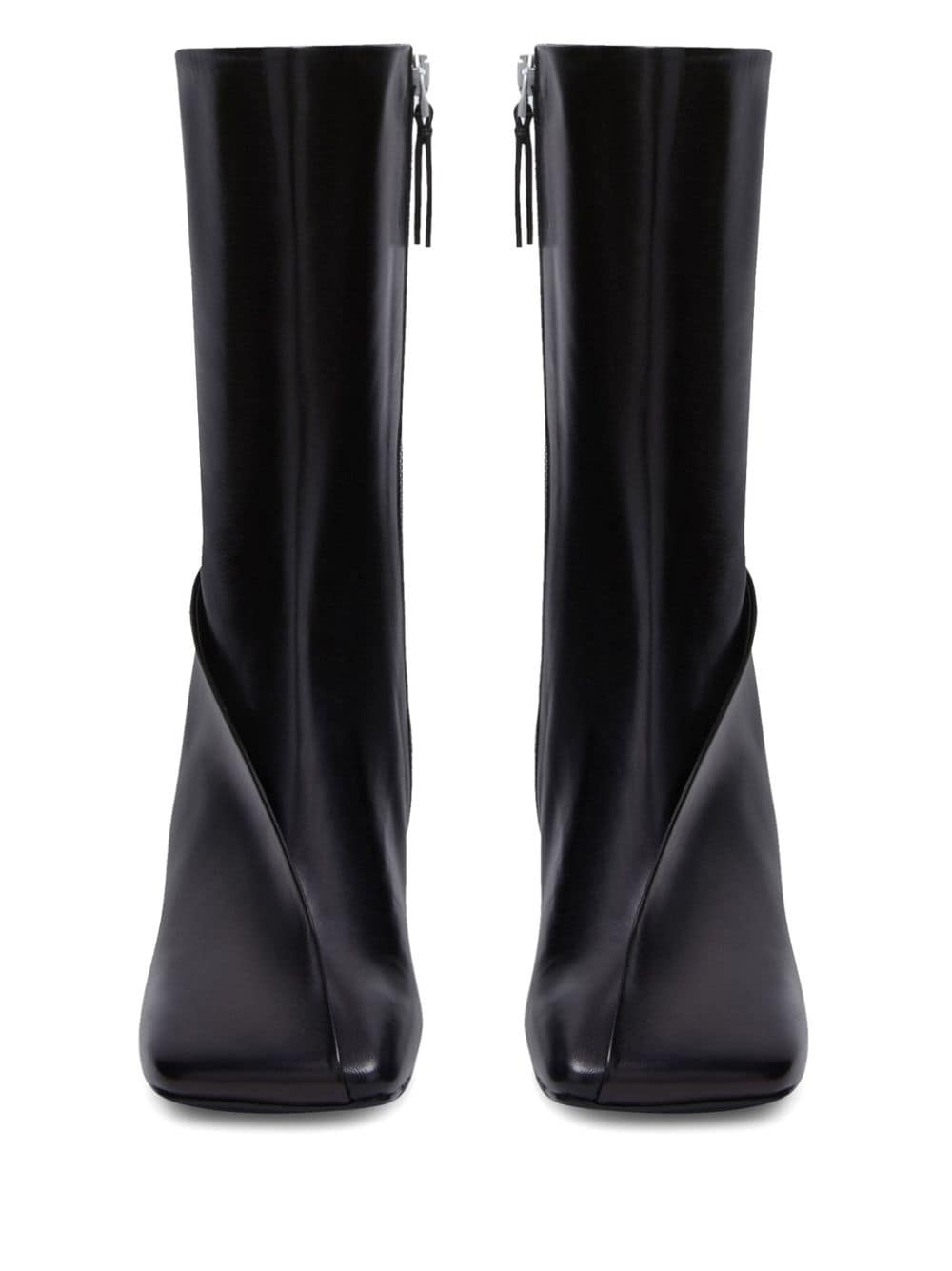 square-toe ankle boots - 4