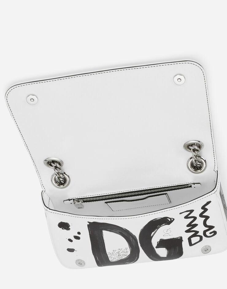 Logo-print calfskin 3.5 bag with chain - 5
