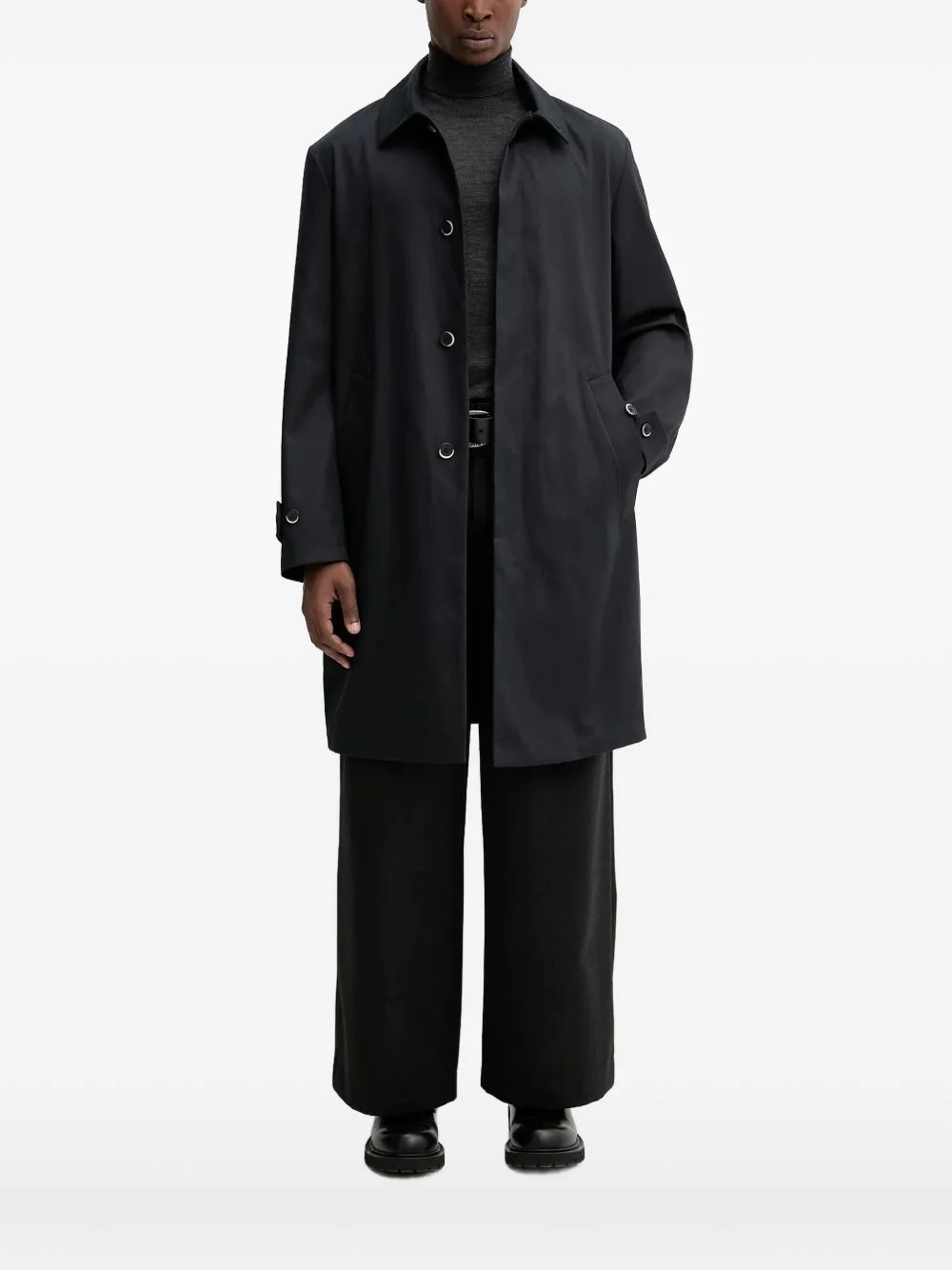 single-breasted coat - 1