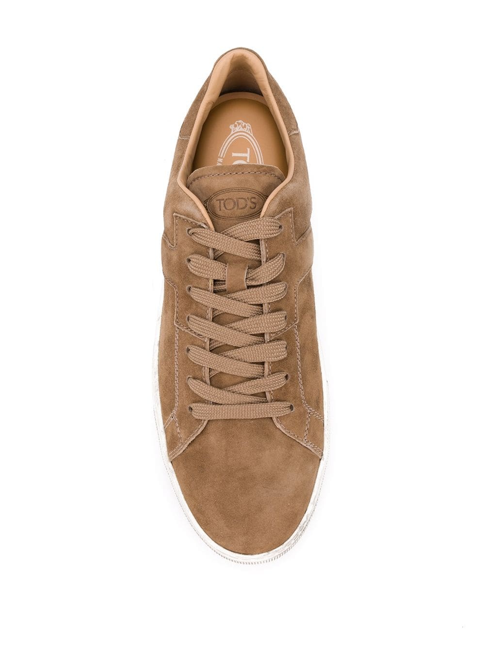 suede lace-up sneakers - 4