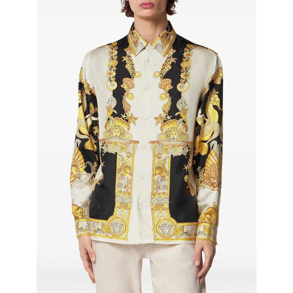 Versace Gold Shirts Men - 2