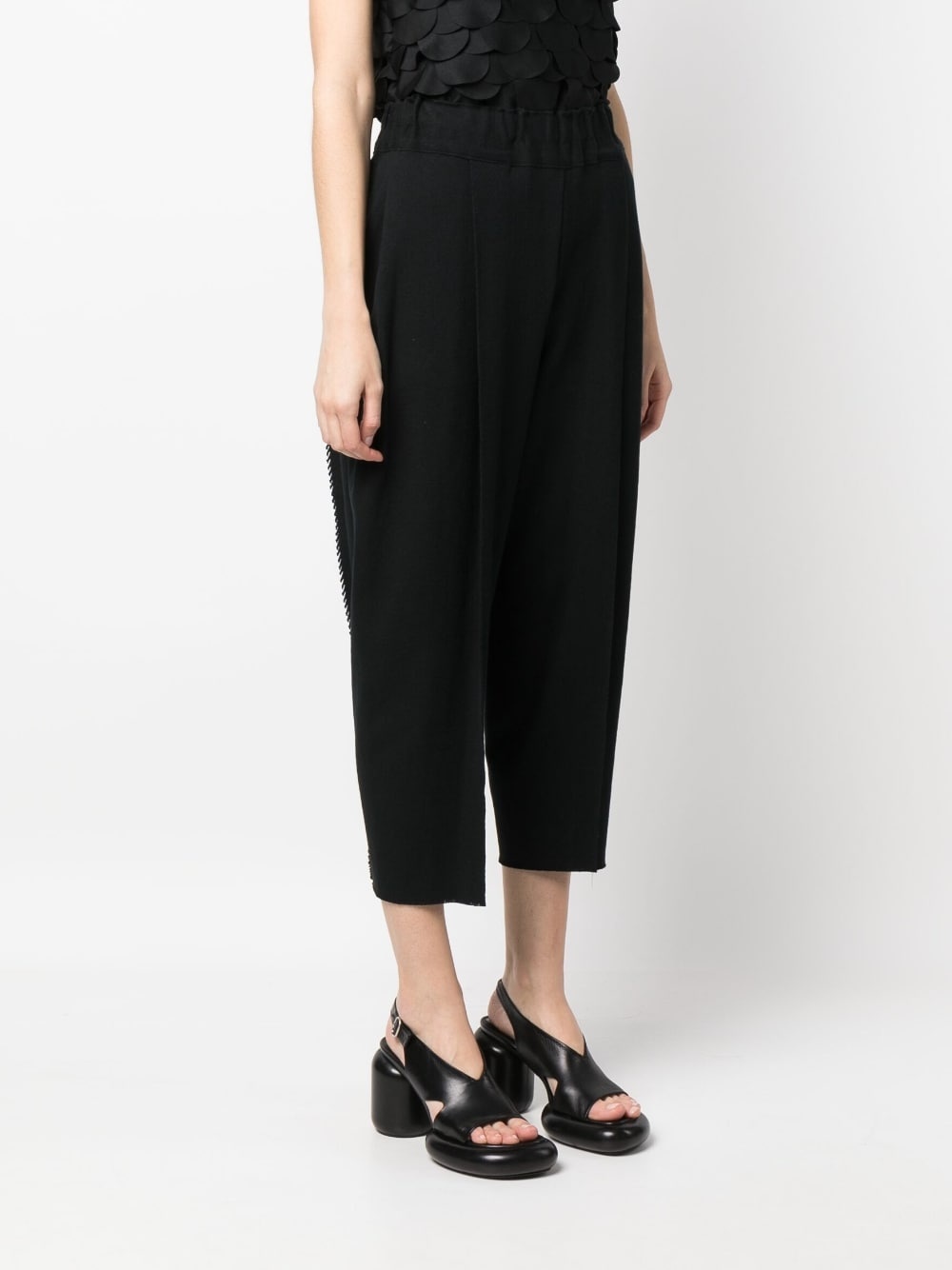 loose-fit knitted trousers - 3