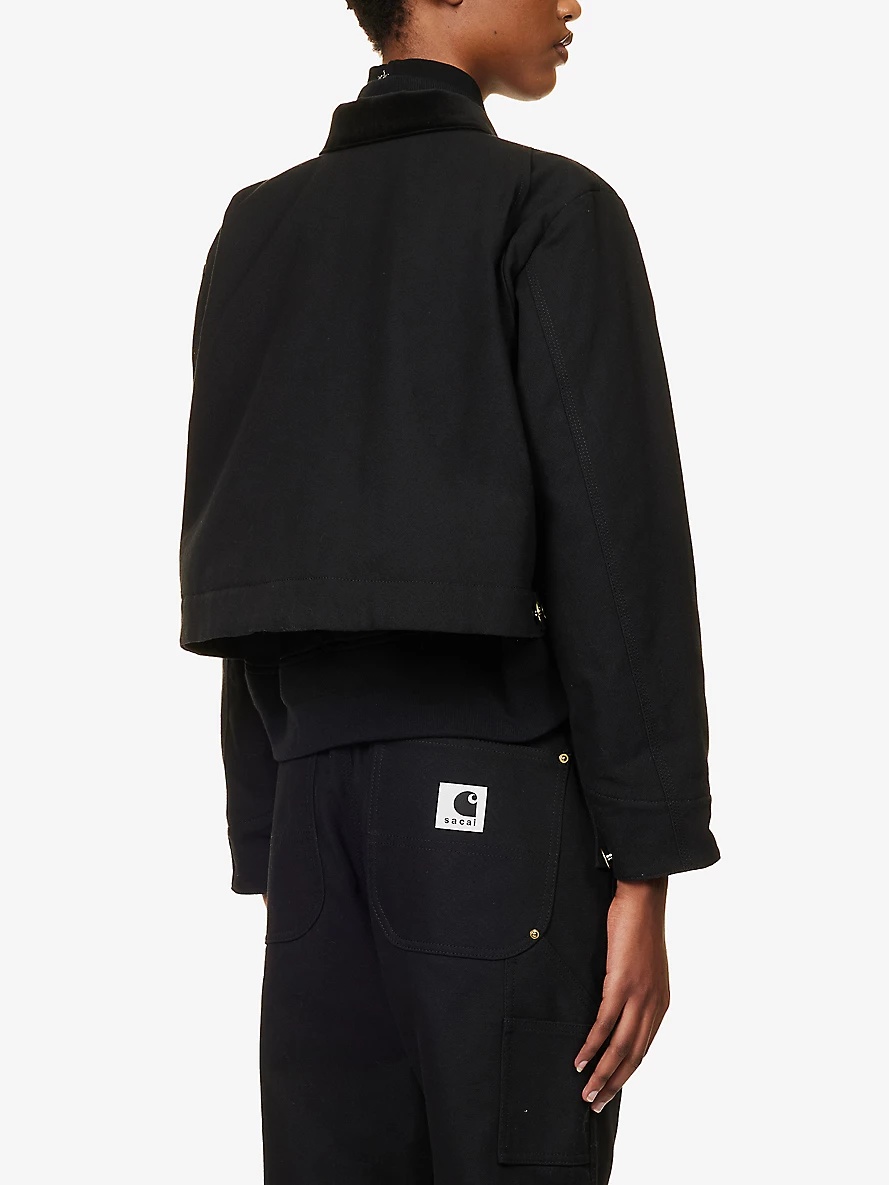 sacai Sacai x Carhartt WIP brand-patch zip-pocket regular