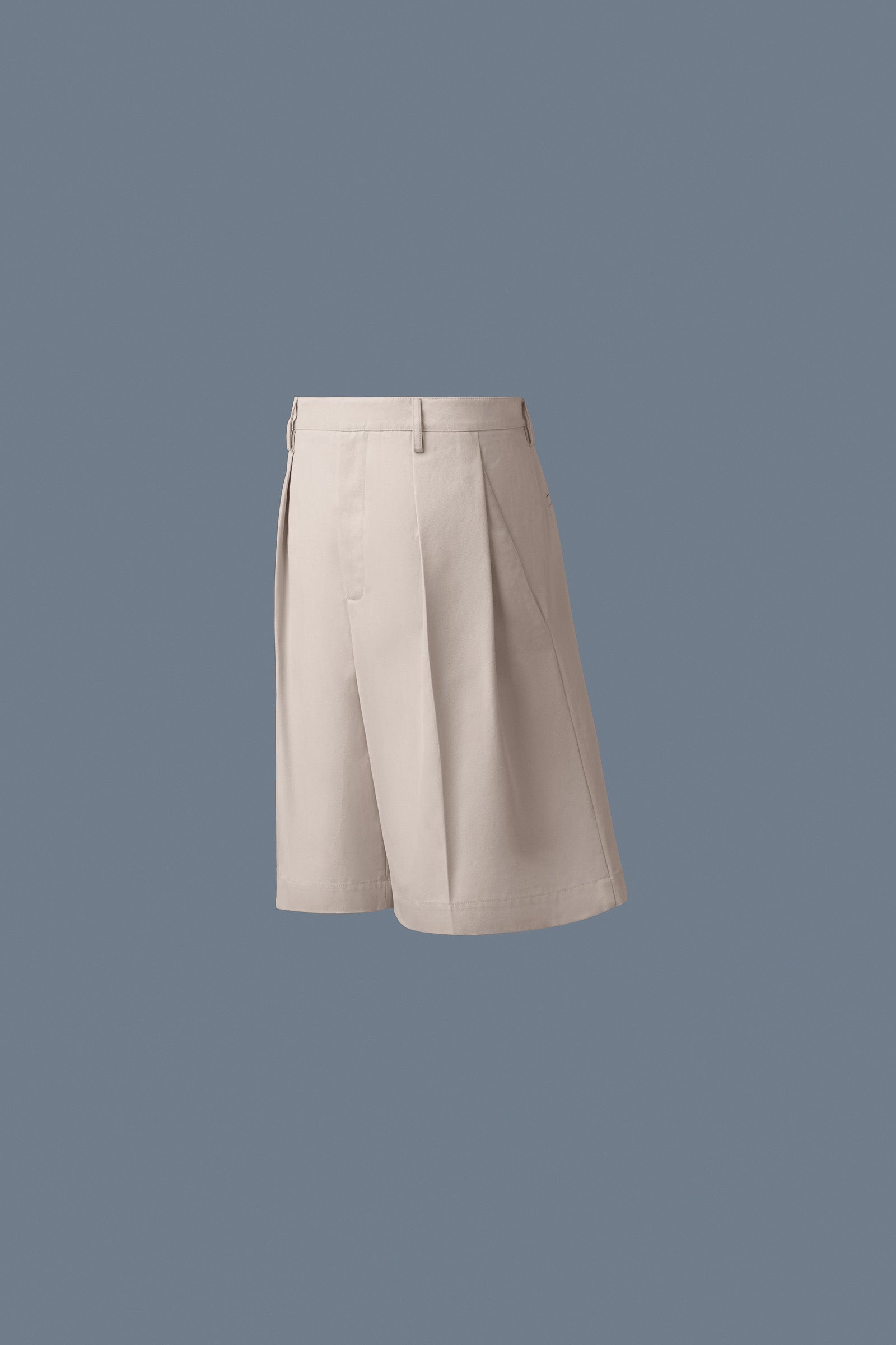 DELMAR Pleated Cotton-Blend Twilll Shorts - 1