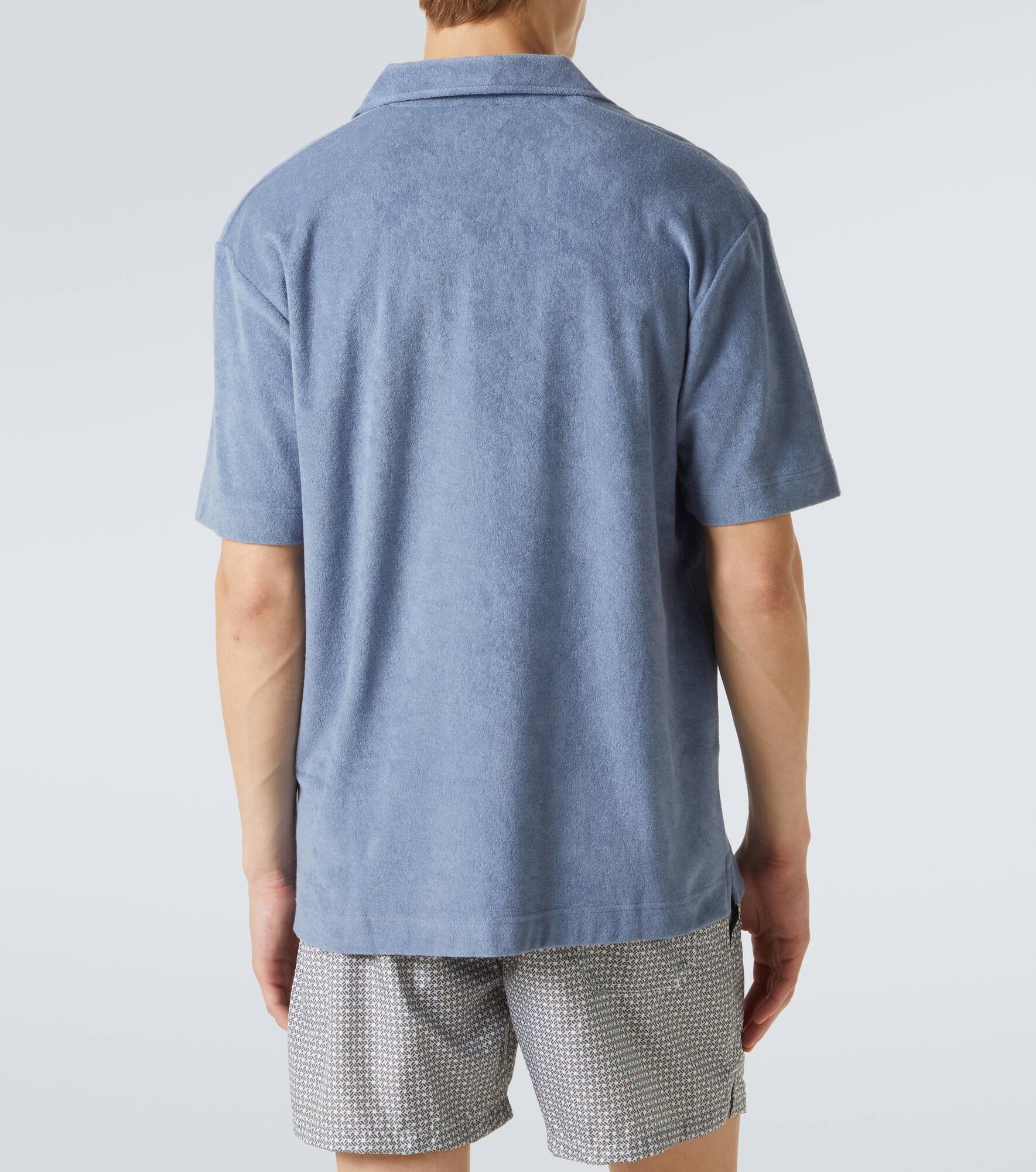 Cotton terry polo shirt - 4