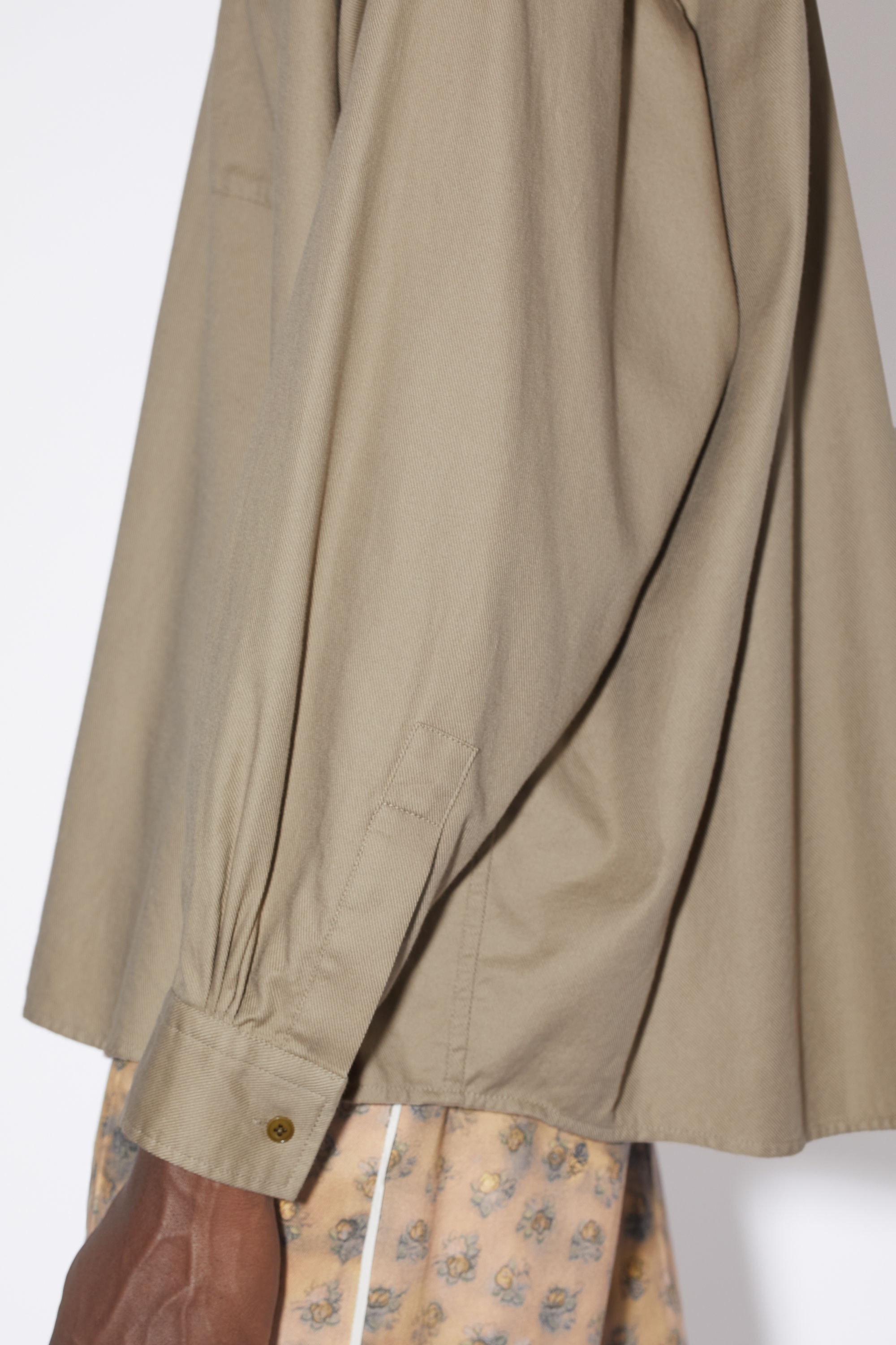 Button-up shirt - Sand beige - 5