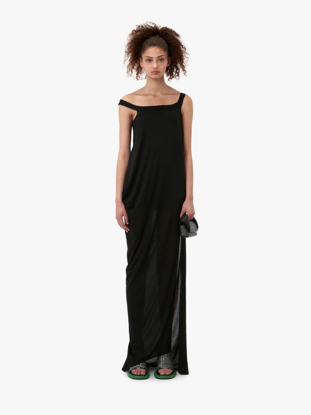 LONG ASYMMETRIC DRAPED DRESS - 2