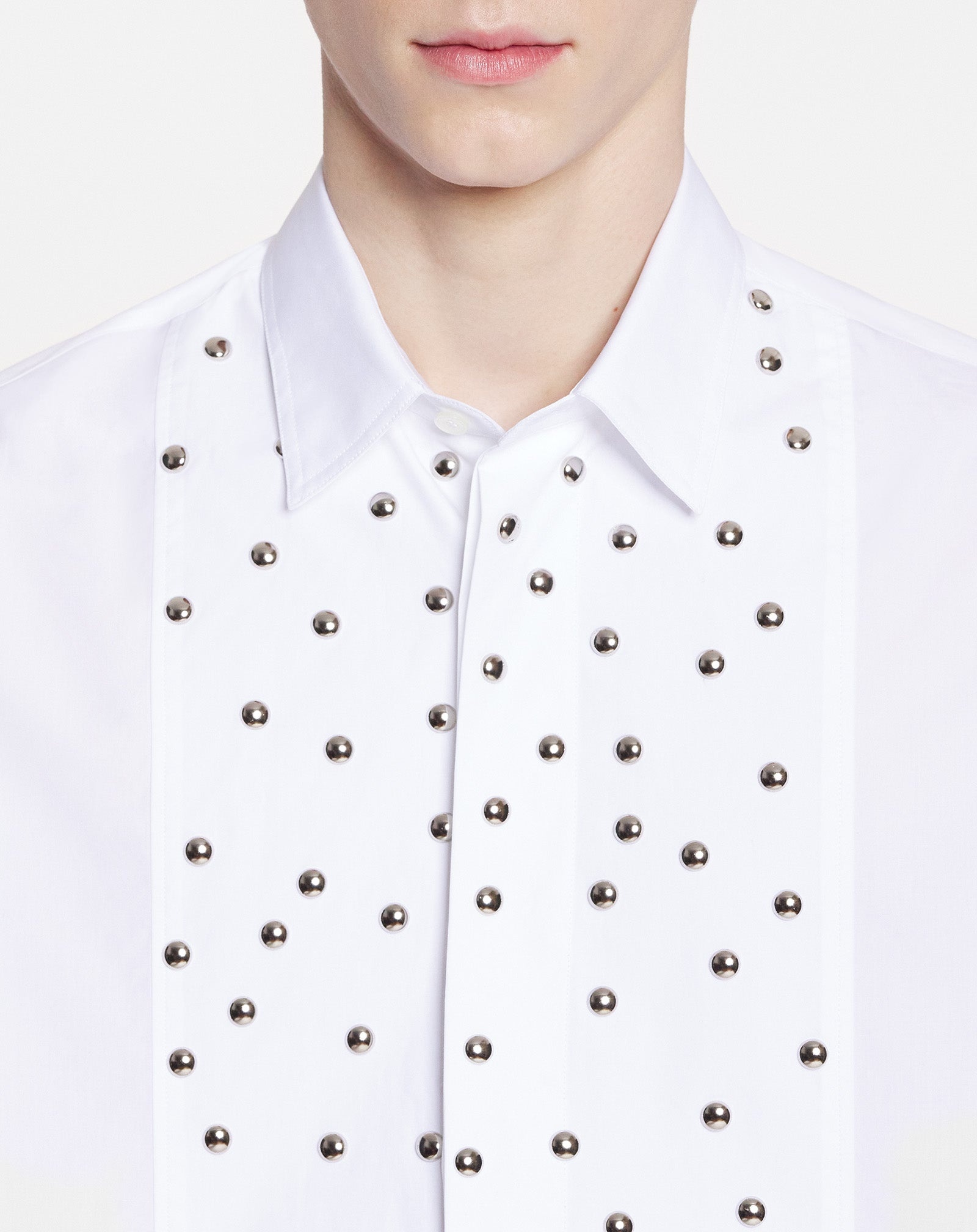 LOOSE-FIT STUDDED BIB SHIRT - 5