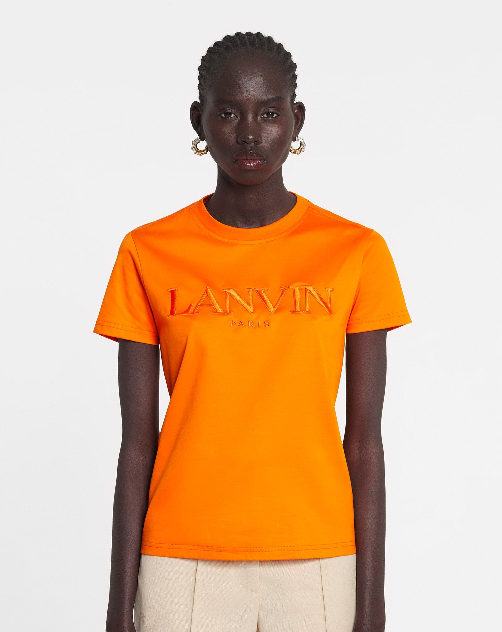 CLASSIC LANVIN PARIS EMBROIDERED T-SHIRT - 3