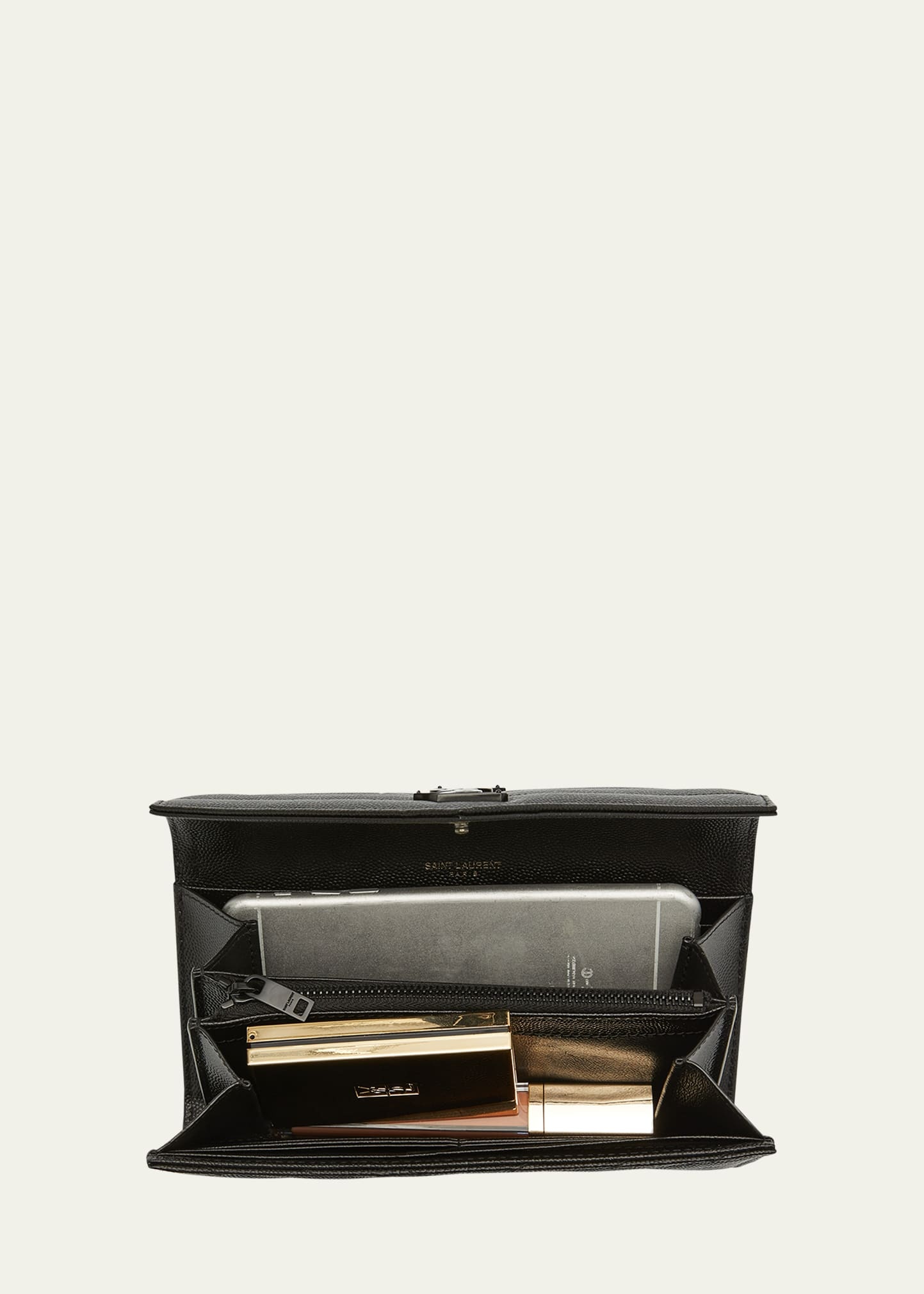 YSL Logo Medallion Continental Wallet - 3
