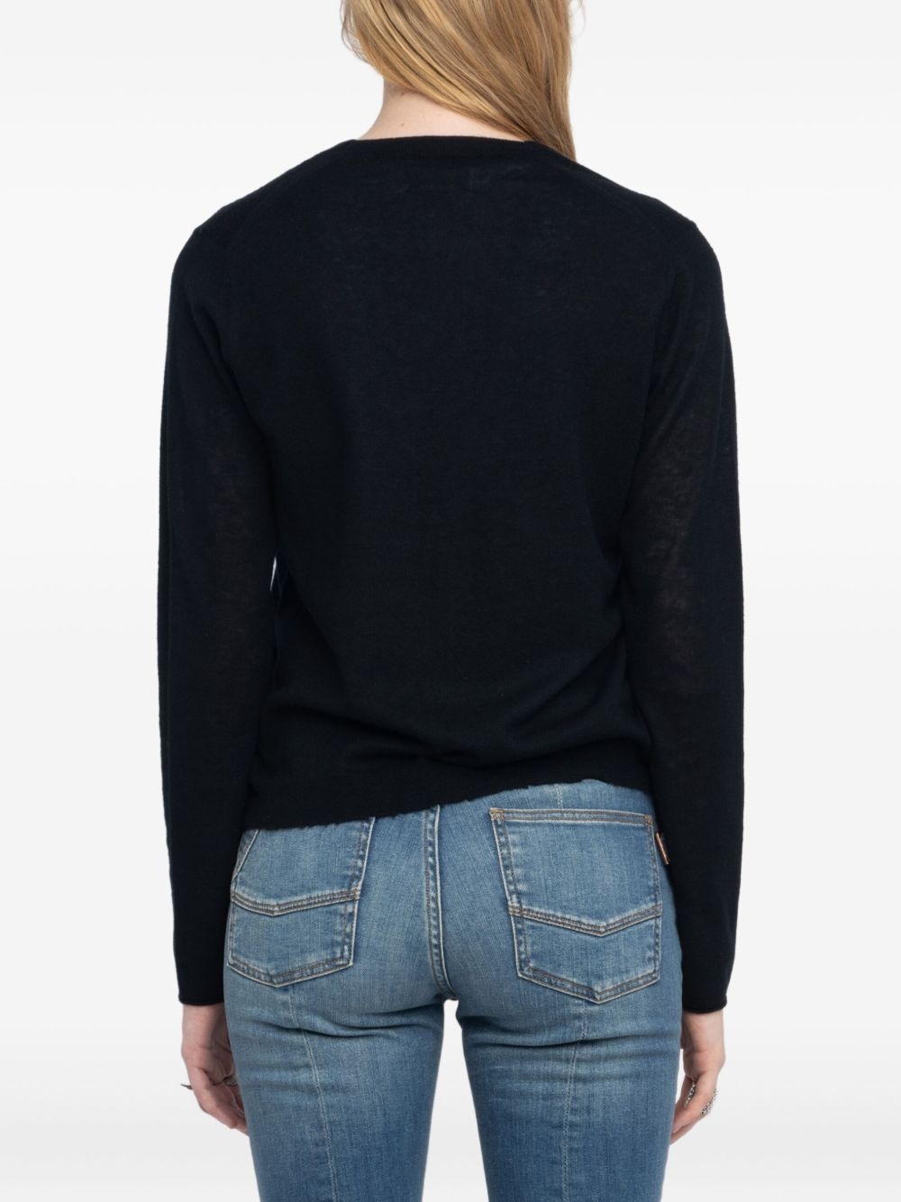 Manylla button-up V-neck cardigan - 7