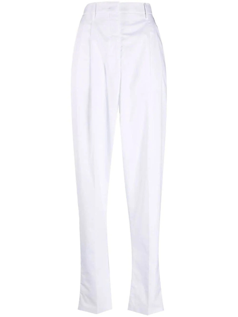 high-waisted tapered trousers 1