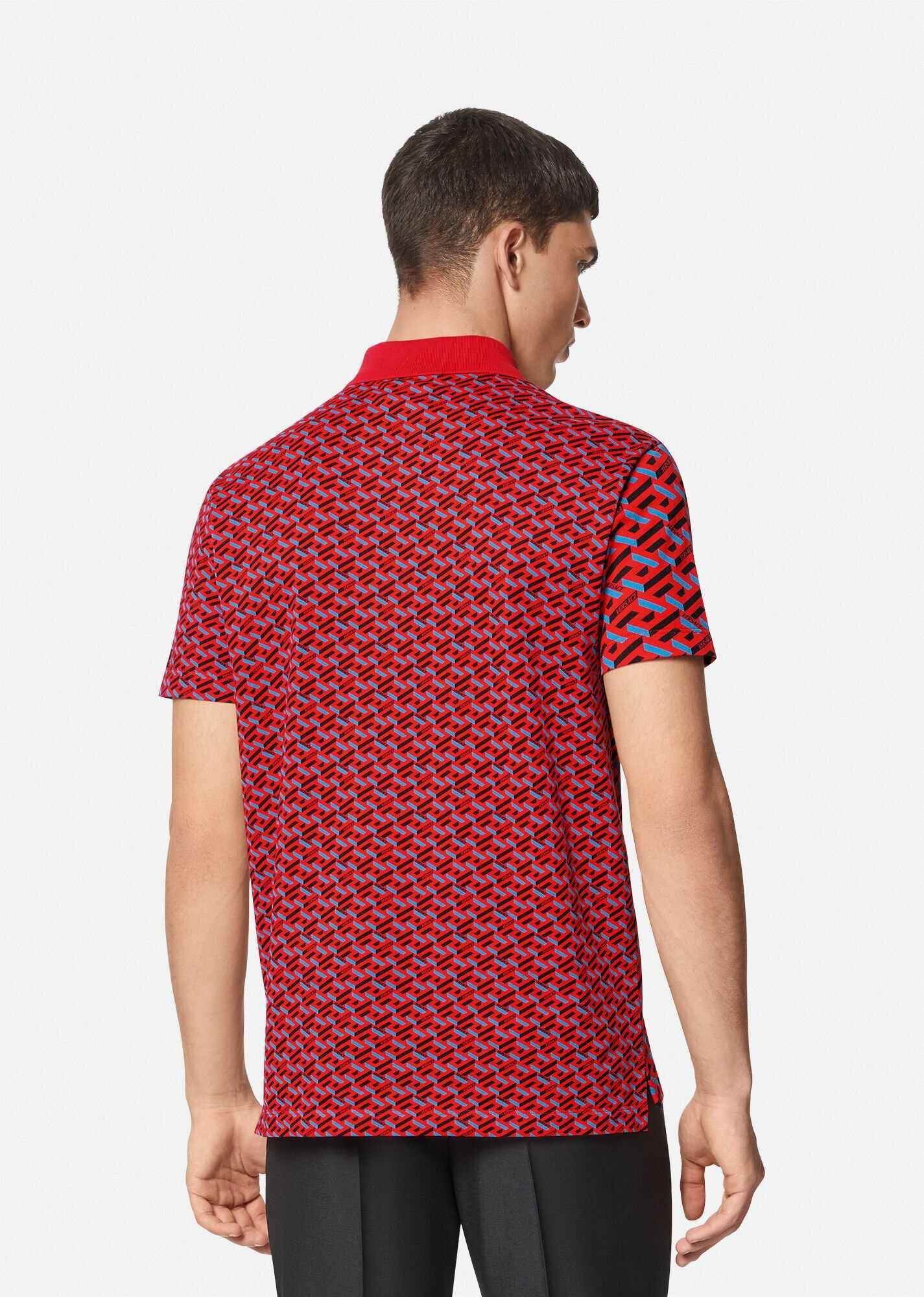 La Greca Print Polo Shirt - 3