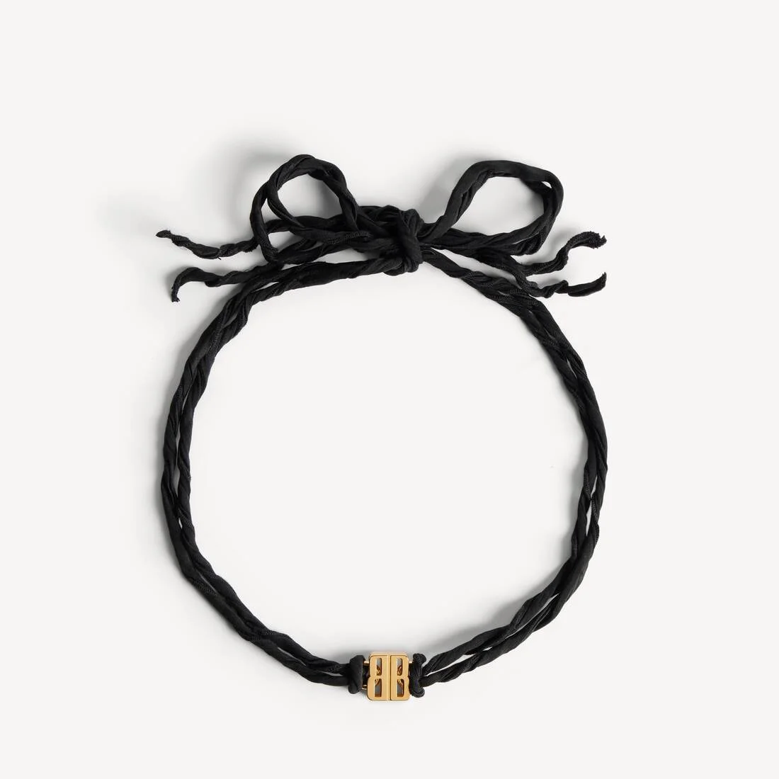 Women's Nano Ribbon Bb Choker in Black/shiny Gold - 1