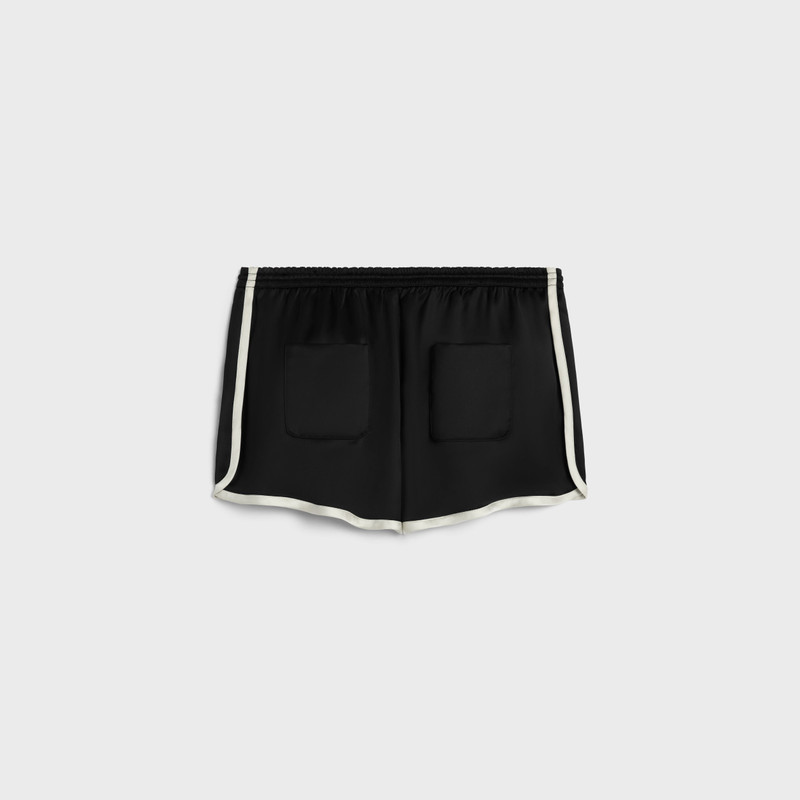 CELINE mini Triomphe shorts in satin outlook