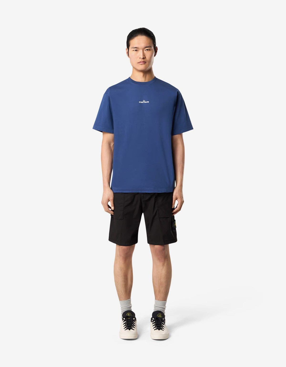 Stone Island Blue Compass Camo Print T-Shirt - 3