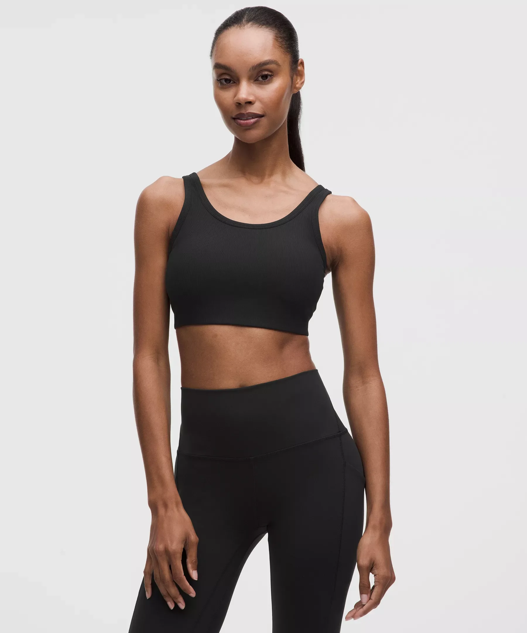 Nulu Ribbed Scoop-Neck Bra *Light Support, B/C Cup - 1