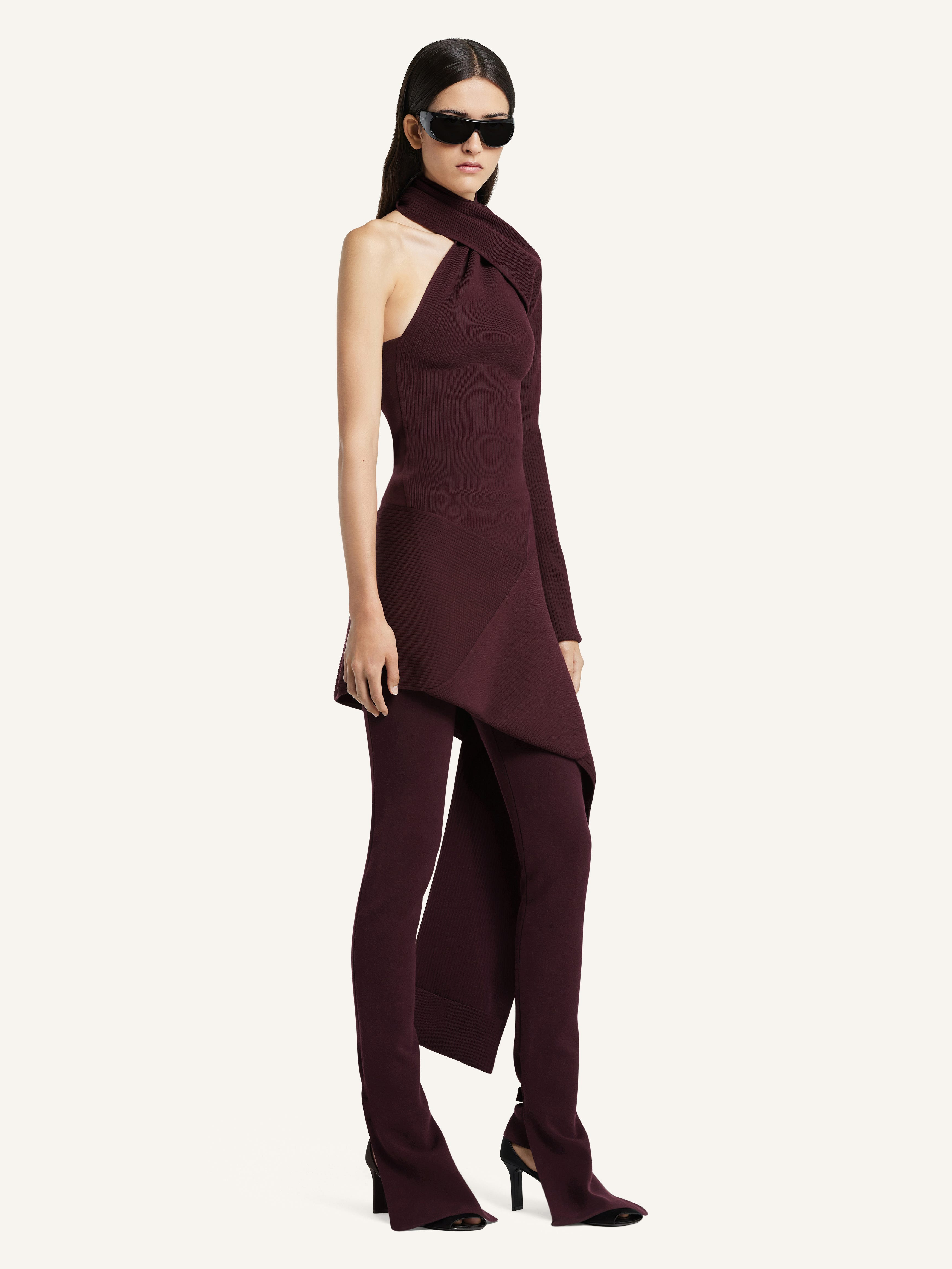 SCARF RIB DRESS - 3