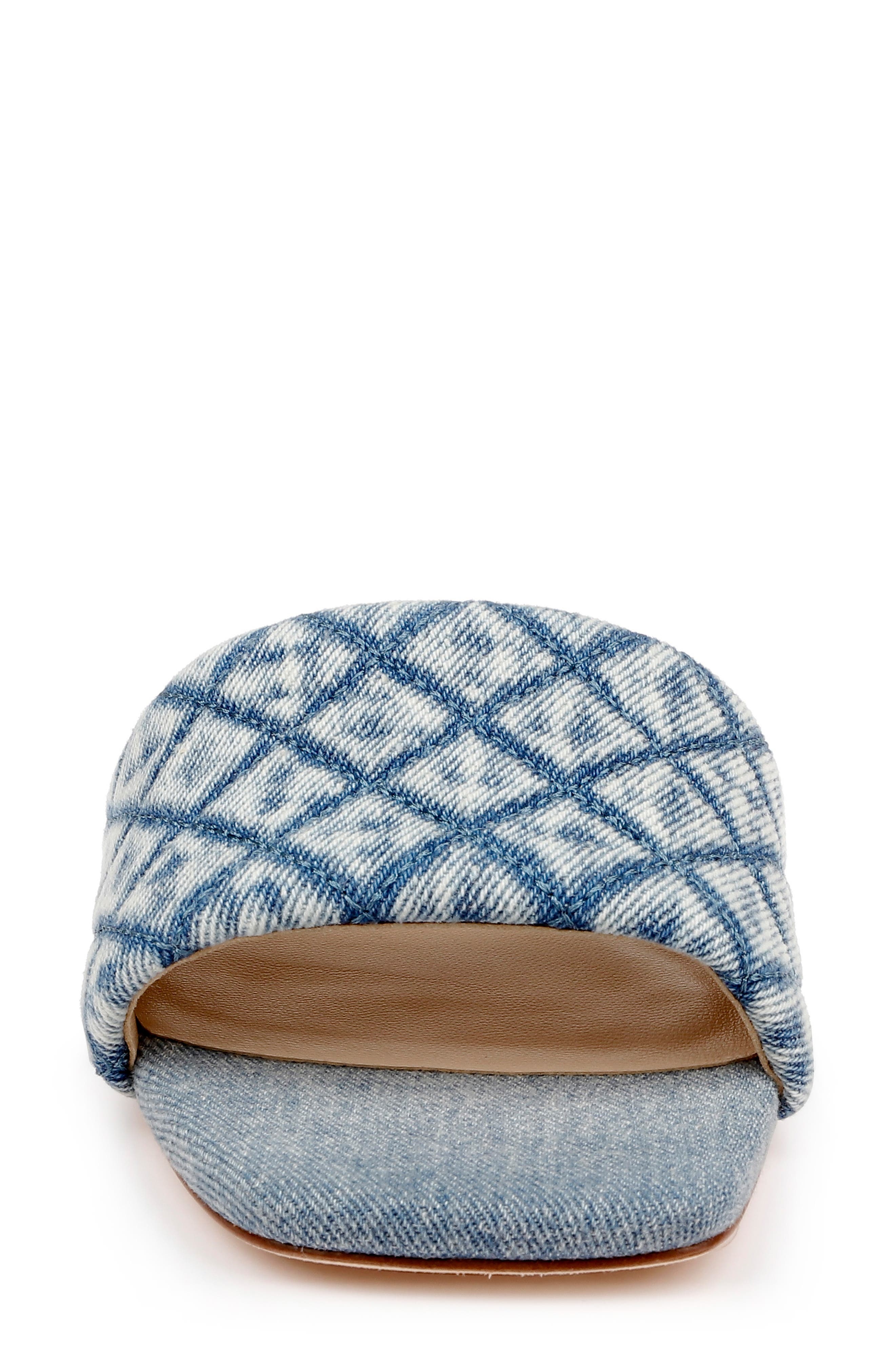 L'AGENCE Aloise Slide Sandal in Light Denim at Nordstrom - 4