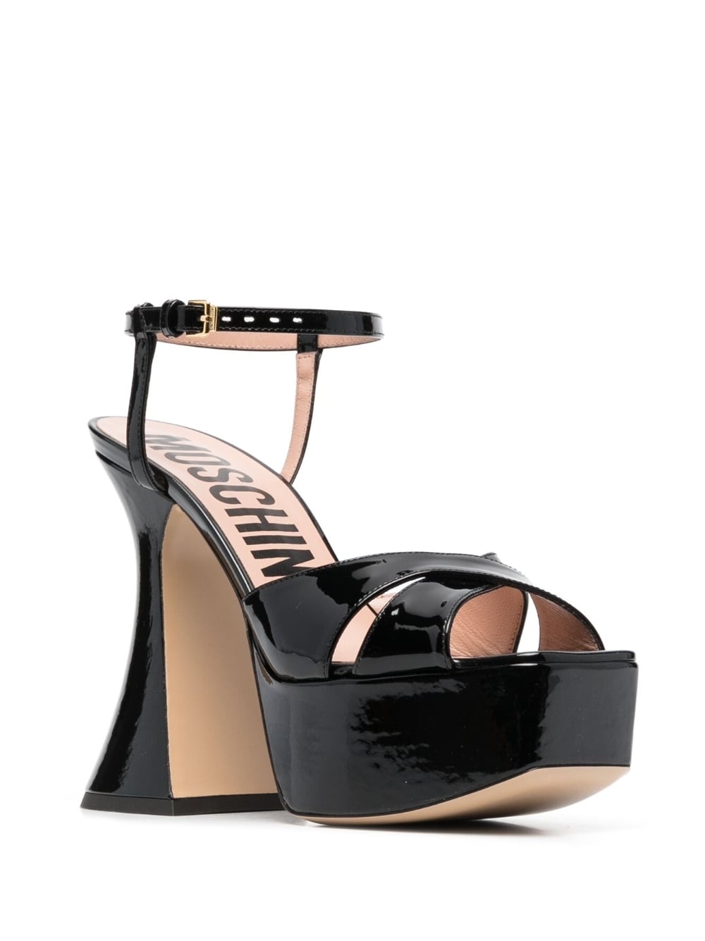 patent leather platform sandals - 2