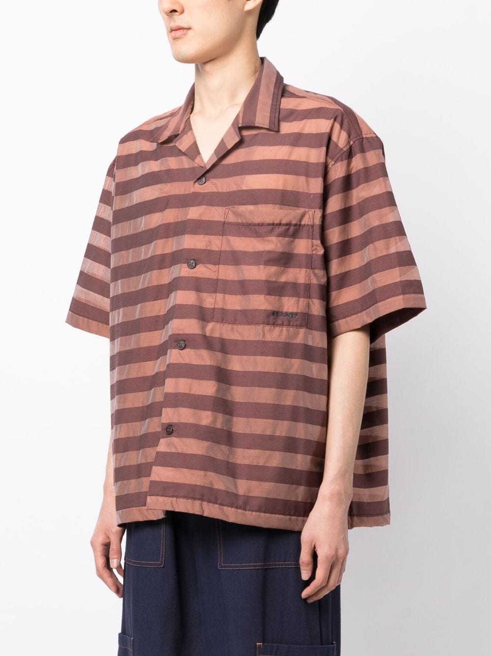 striped cotton-blend shirt - 3
