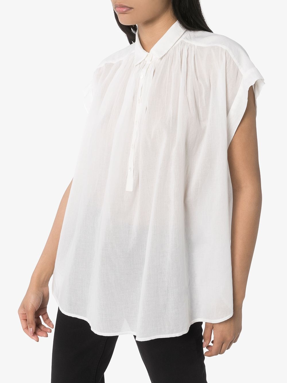 oversized flared blouse - 2