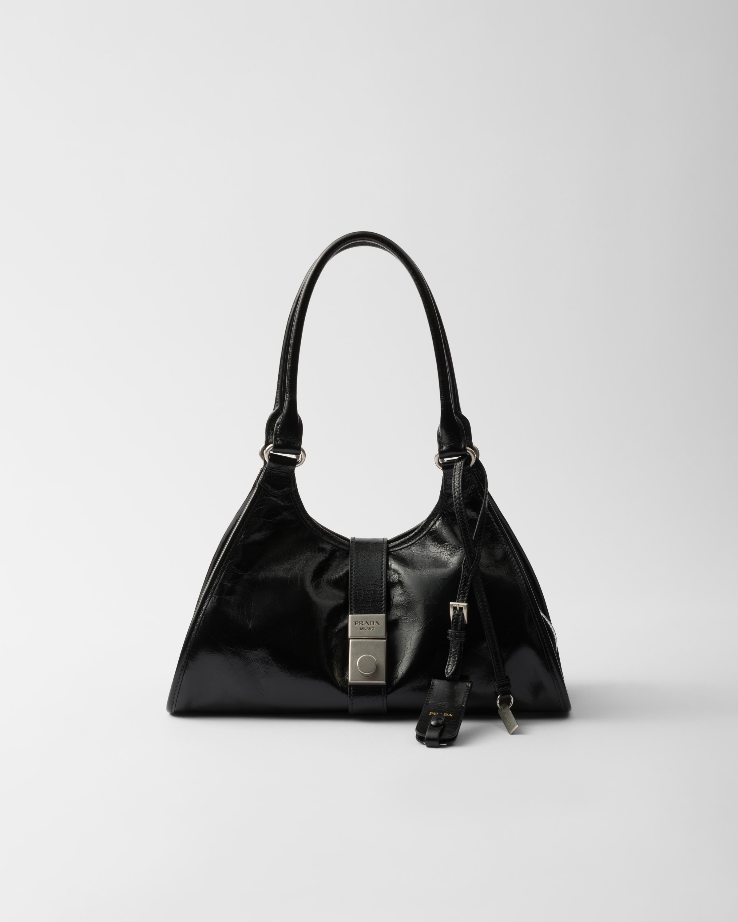 Medium leather tote bag - 1